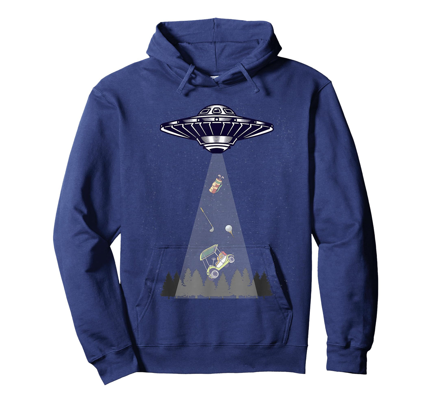 Funny Ufo Golfing Alien Abduction Golf Lover T-Shirt
