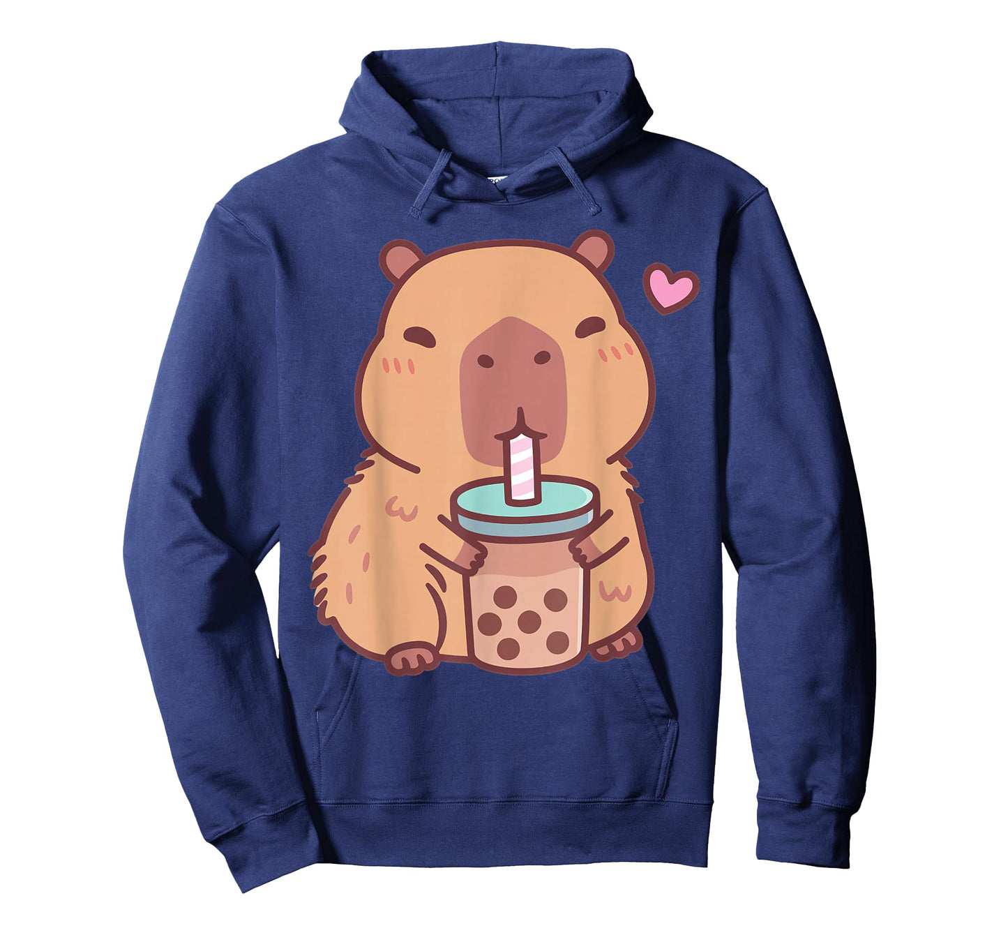 Cute Capybara Kawaii Anime Drinking Bubble Tea Lover Girls T-Shirt