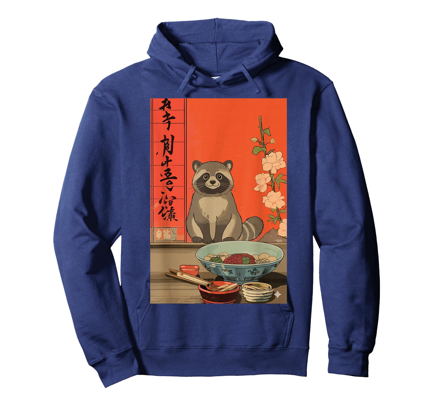 Funny Japanese Raccoon Ramen Kawaii Animal Anime Art T-Shirt