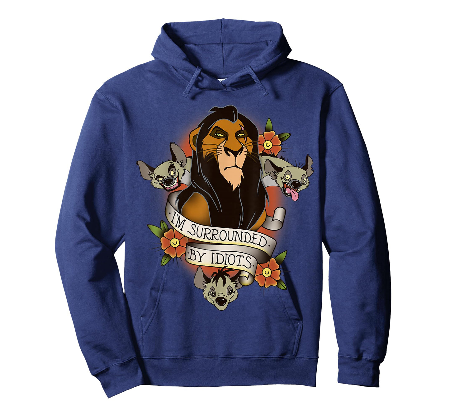 Disney Lion King Scar and Hyenas I'm Surrounded By Idiots T-Shirt