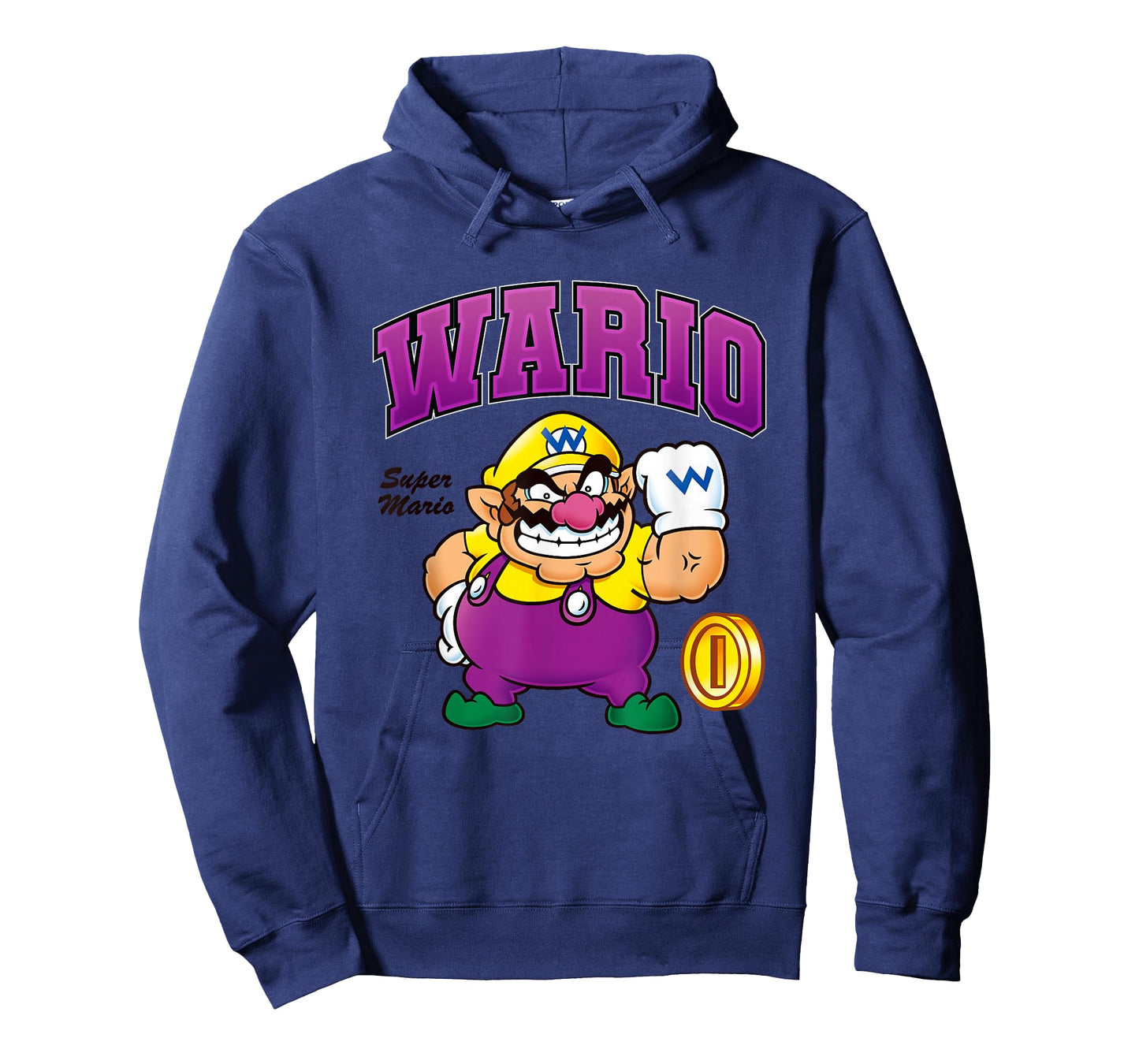 Super Mario Bros Wario Big Character Portrait T-Shirt
