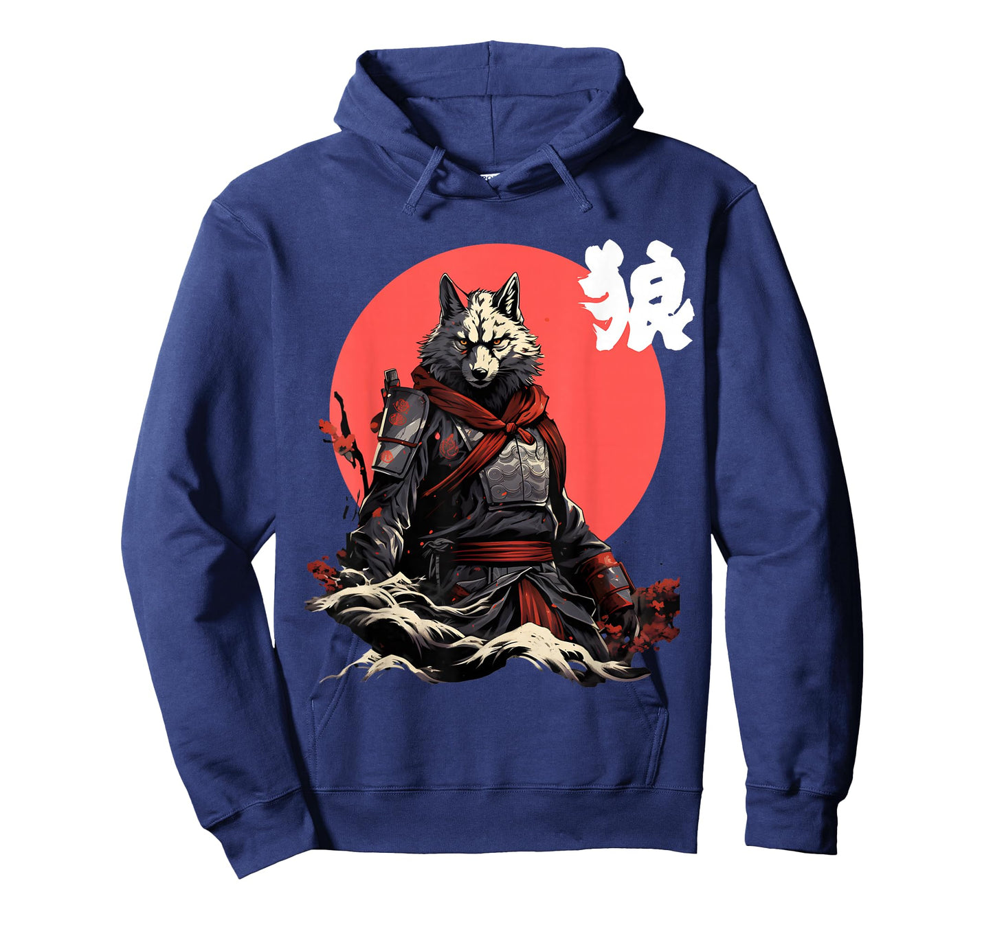 Japanese Wolf Ninja Japanese Character Cool Wolf T-Shirt