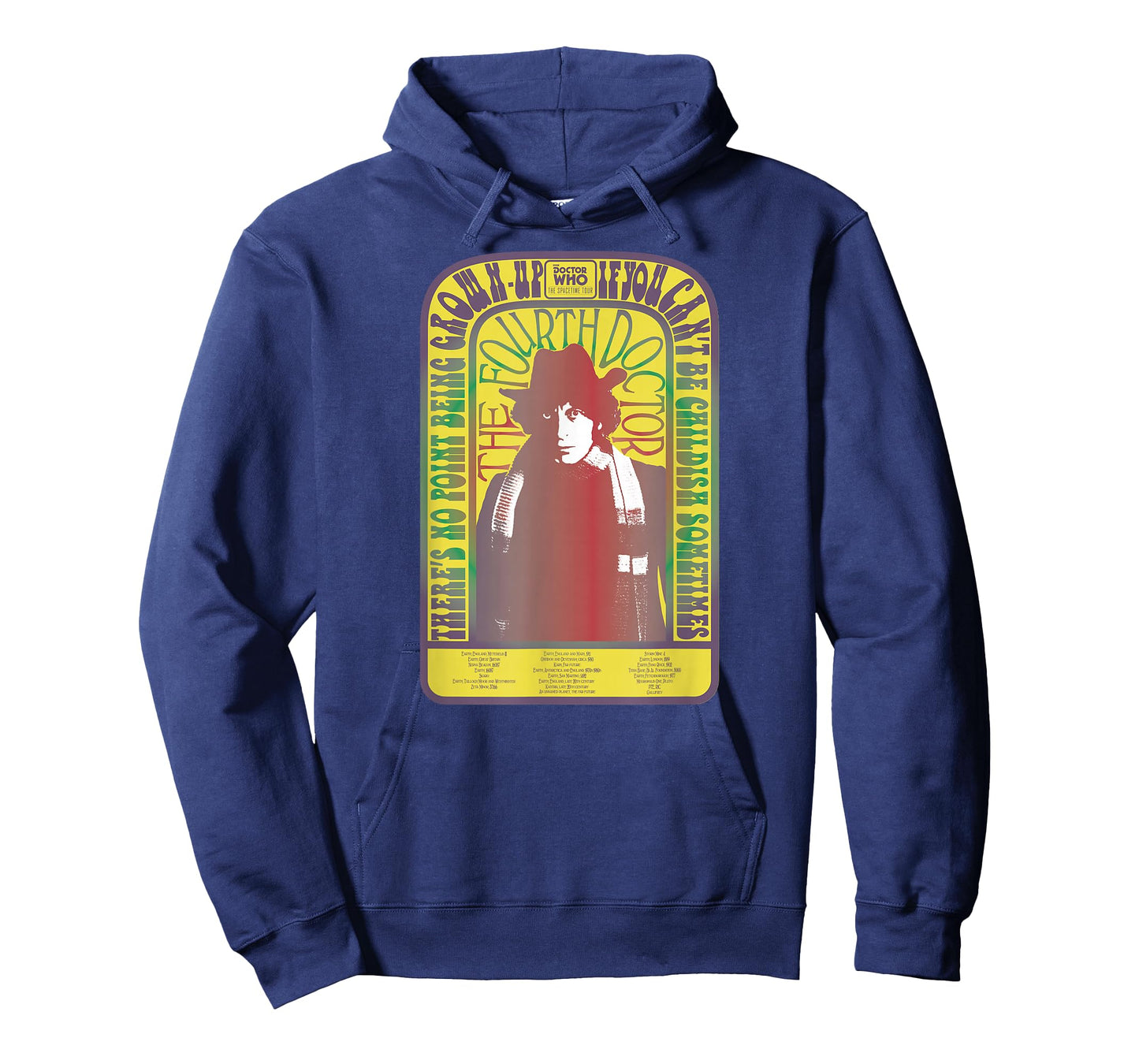 Spacetime-Tour 4th Doctor Baker Retro Time Travel T-Shirt