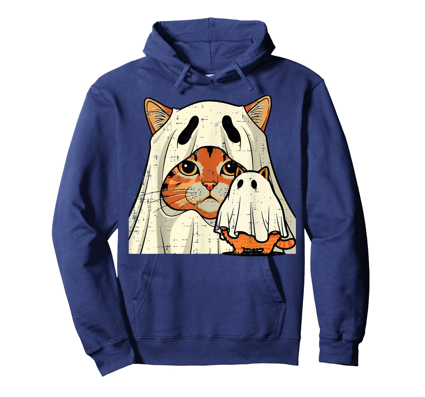 Halloween Ghost Cat Pictorial Funny Costume Women Men Kids T-Shirt