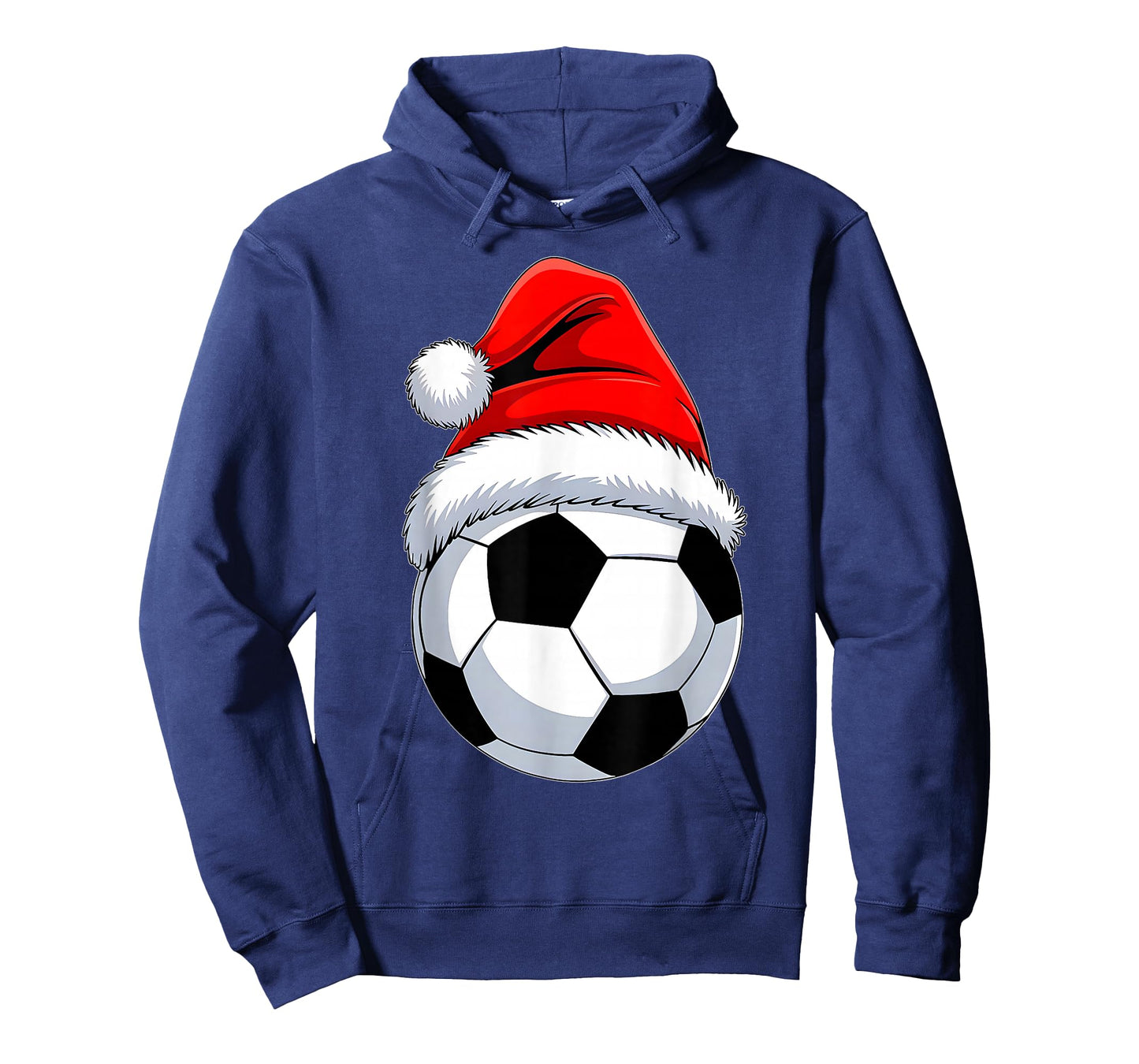 Soccer Christmas Shirt Boys Men Kids Santa Hat Xmas Pajamas T-Shirt