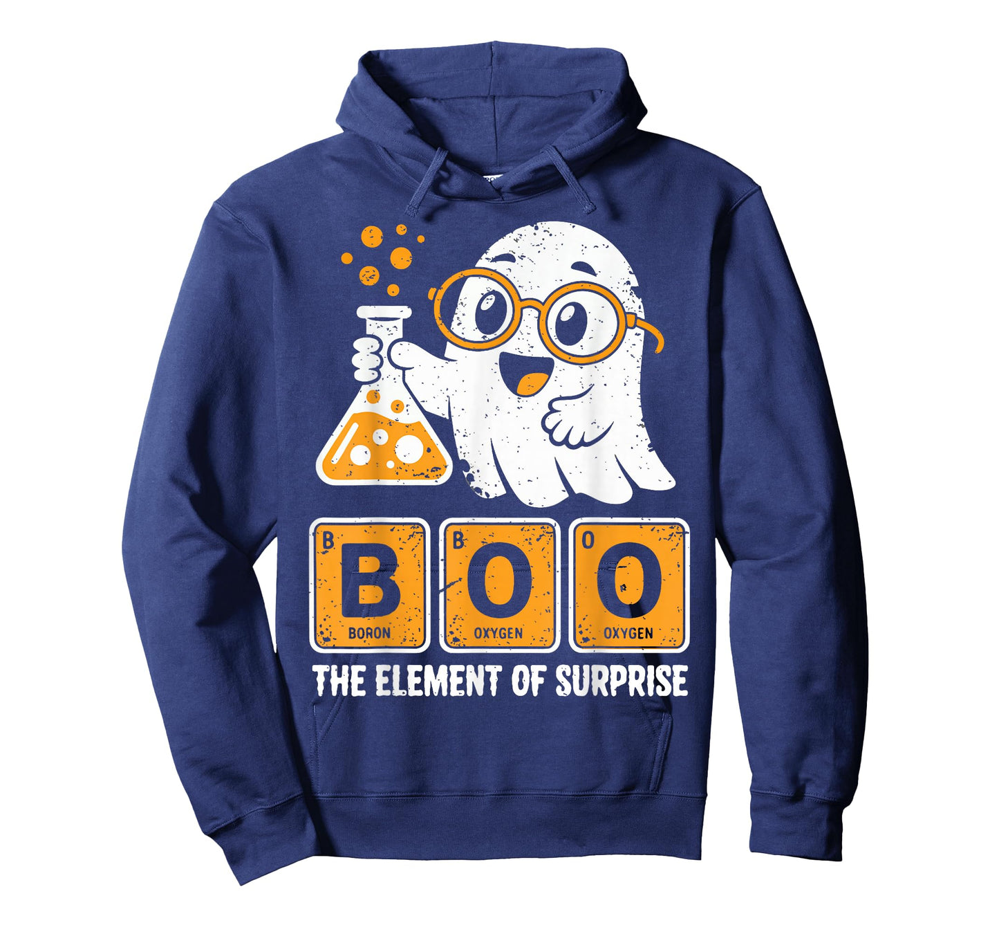Boo Ghost Chemistry Pun Science Periodic Table Halloween T-Shirt
