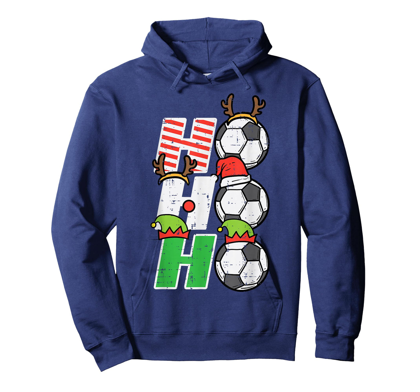 Christmas Football Ho Ho Ho Soccer Xmas Sport Men Women Kids T-Shirt