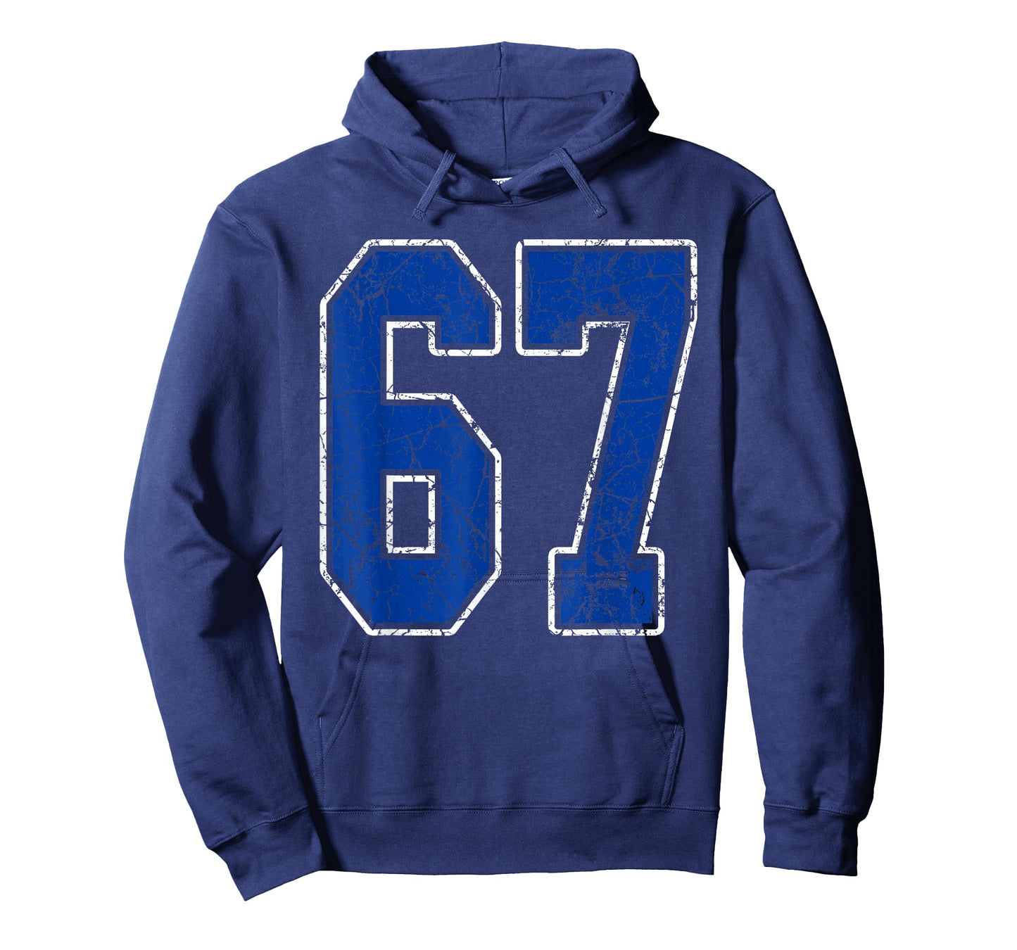 Royal Blue and White Number 67 Jersey Player Uniform #67 Fan T-Shirt