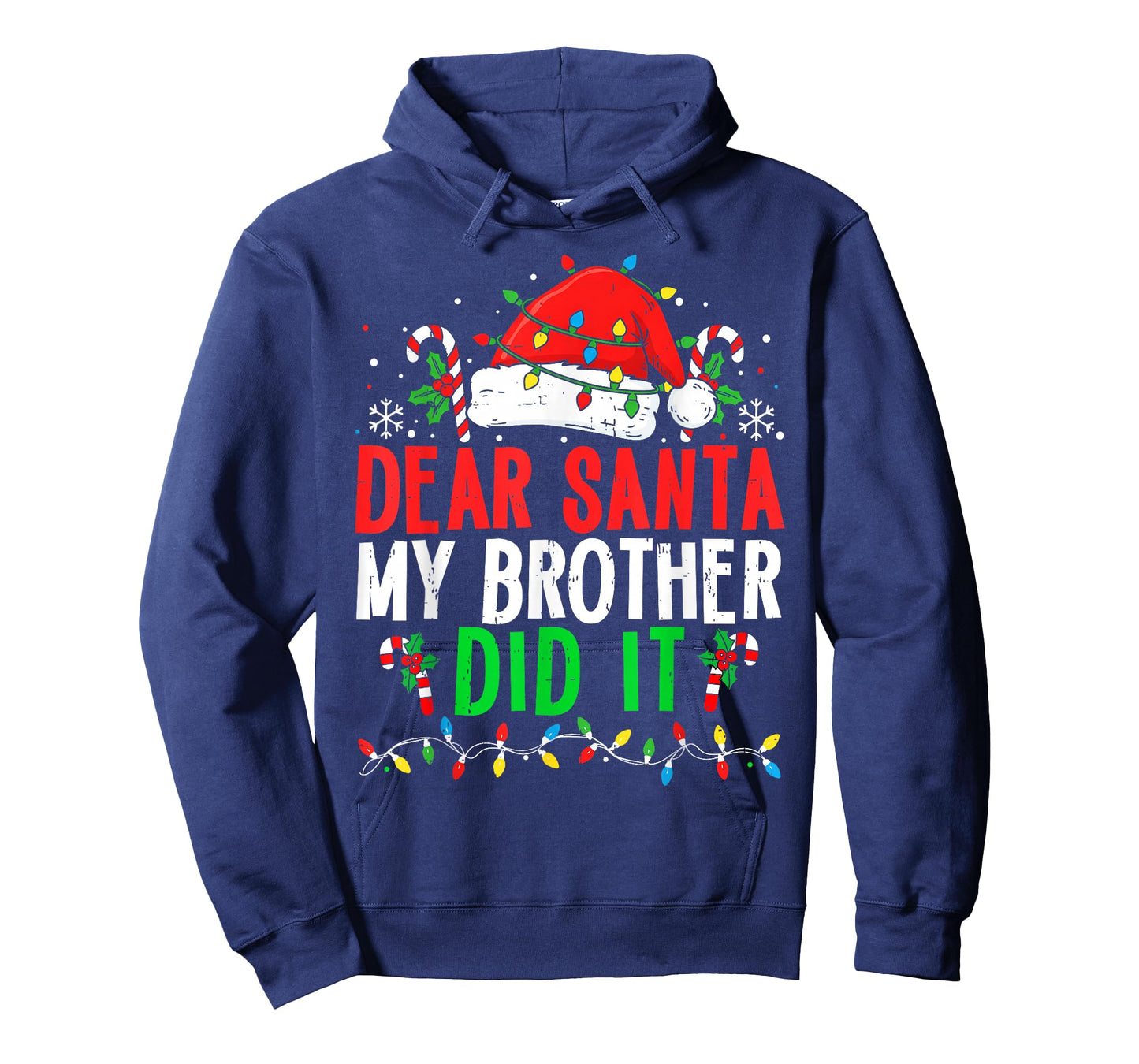 Dear Santa My Brother Did It Funny Christmas Boys Girls Kids T-Shirt