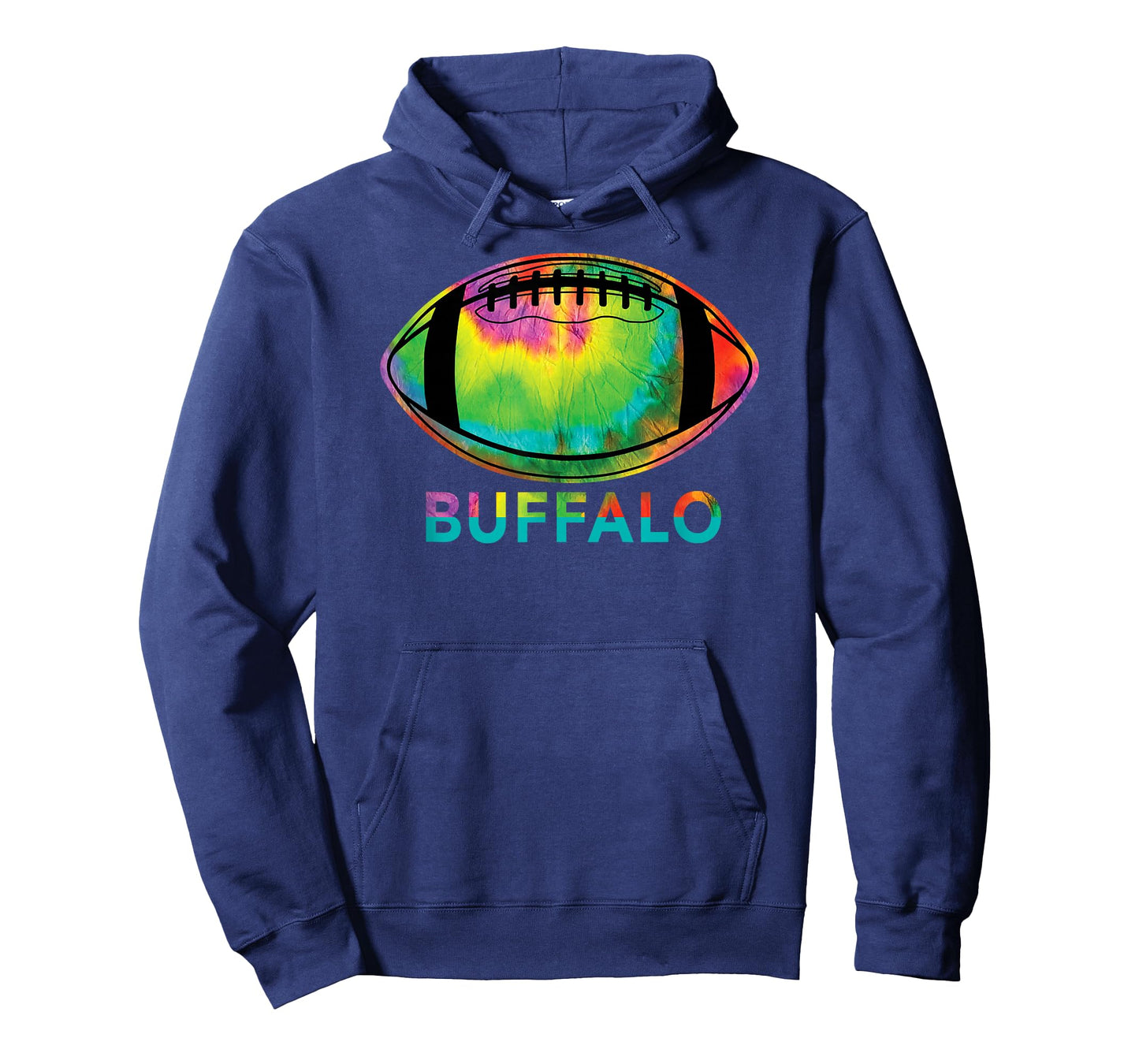 Tie Dye Football Buffalo T-Shirt