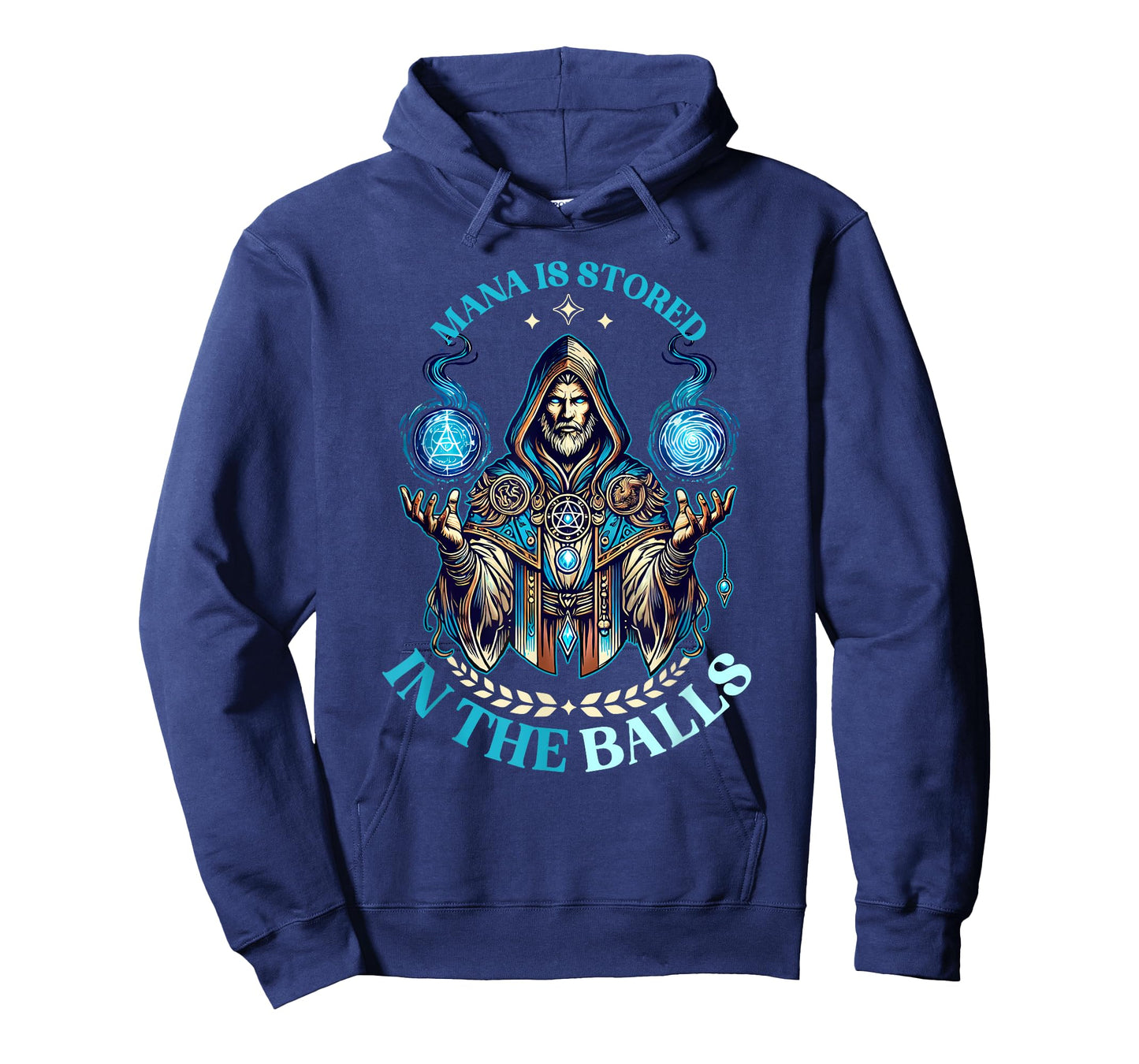 Mana Is Stored In The Balls Magic Wizard Fantasy Meme T-Shirt