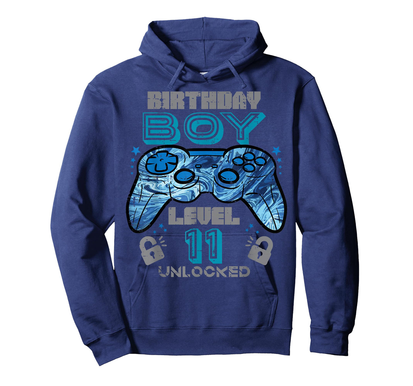 11th Birthday Gamer Level 11 Unlocked Video Gaming Bday Boys T-Shirt
