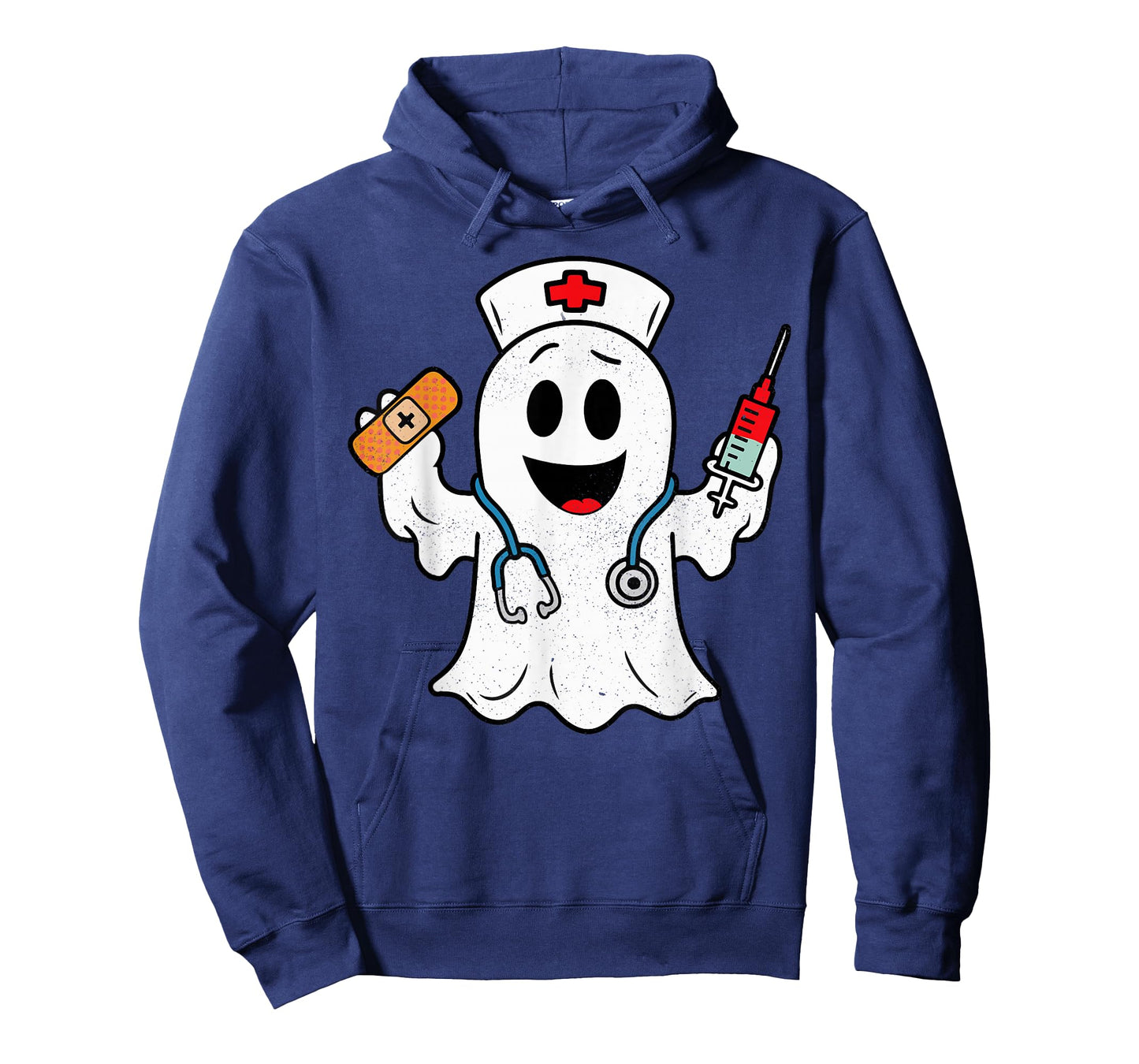Nurse Ghost Scrub Cute Halloween Costume For Nurses Women RN T-Shirt