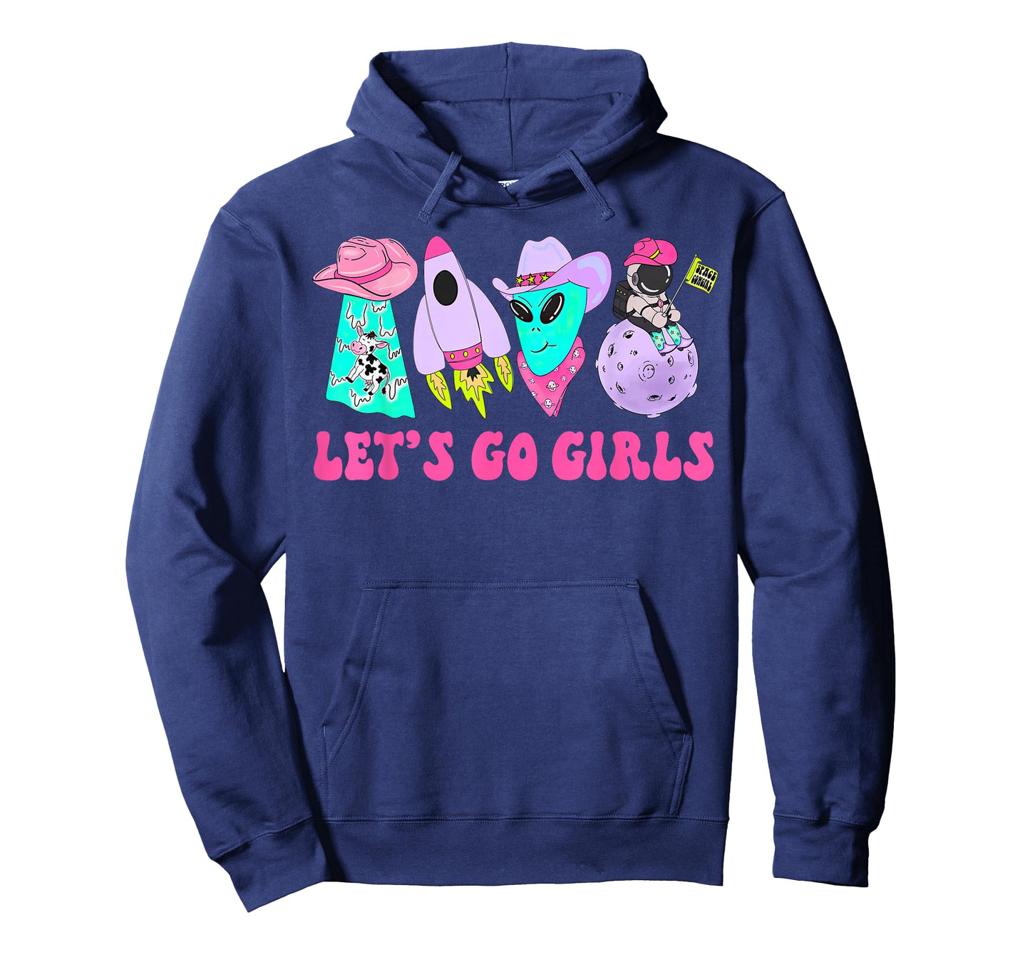Team Bride Western Space Desert Bachelorette Let's Go Girls T-Shirt