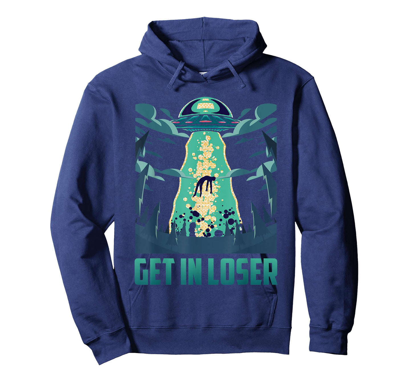 Get In Loser Funny UFO Alien T-Shirt