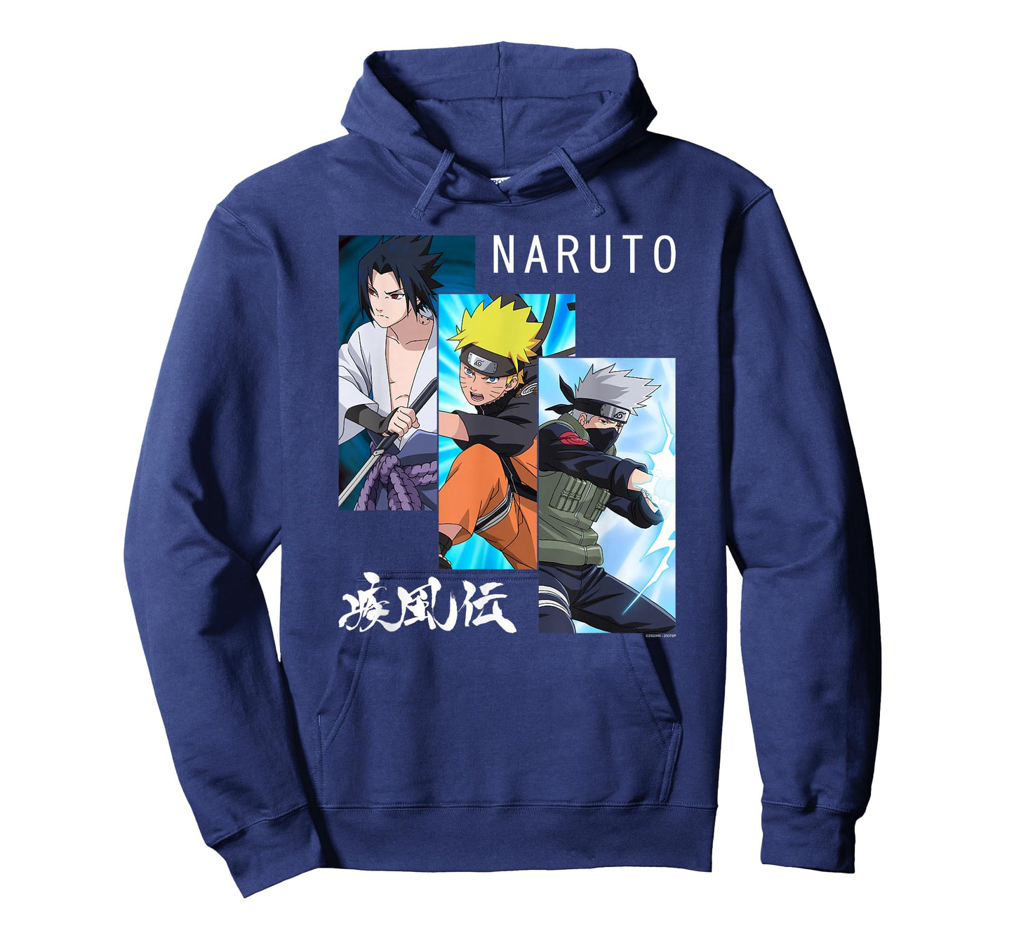 Naruto Shippuden 3 Panels and Kanji Short Sleeve T-Shirt