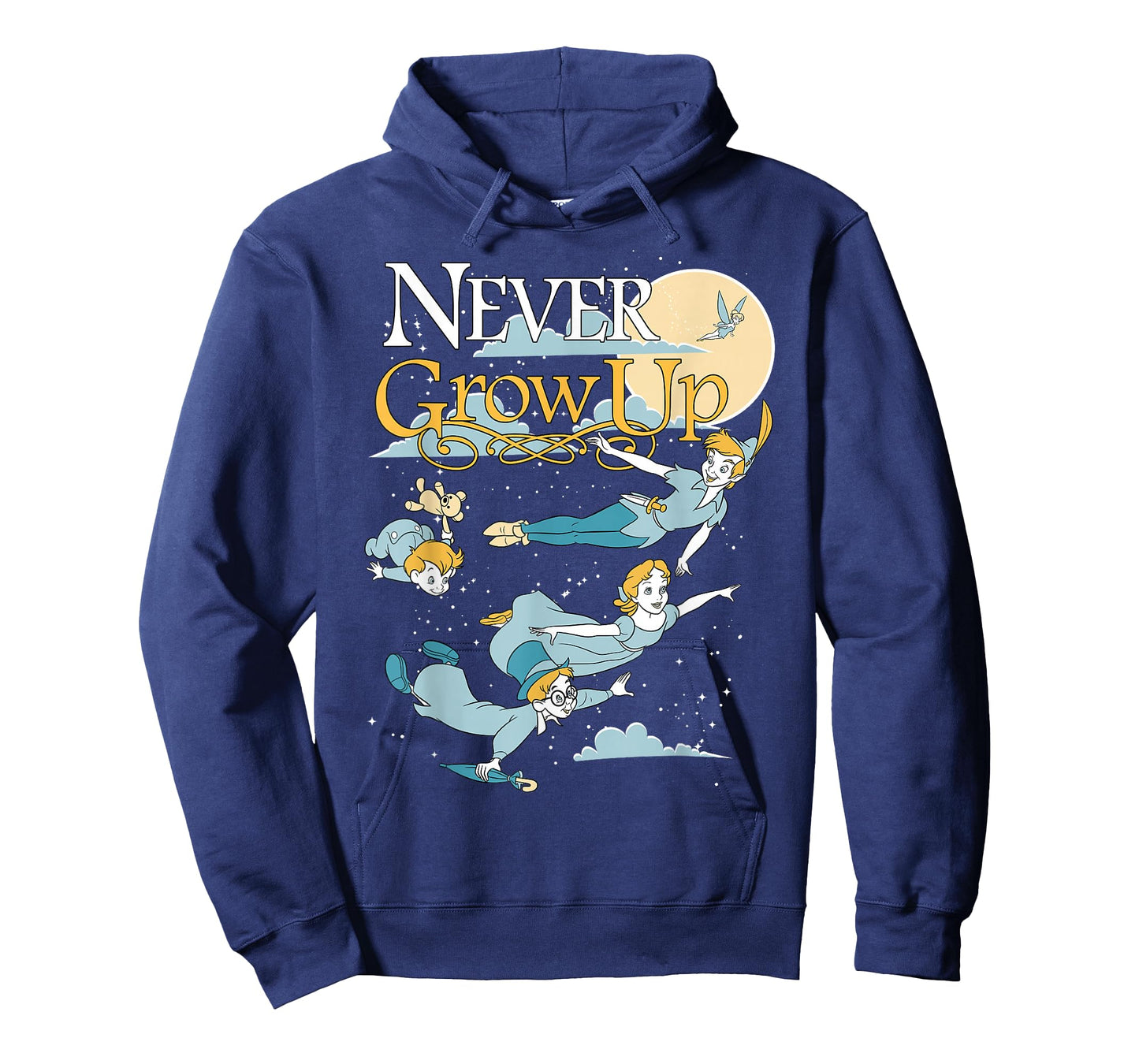 Disney Peter Pan Group Shot Never Grow Up Night Portrait T-Shirt