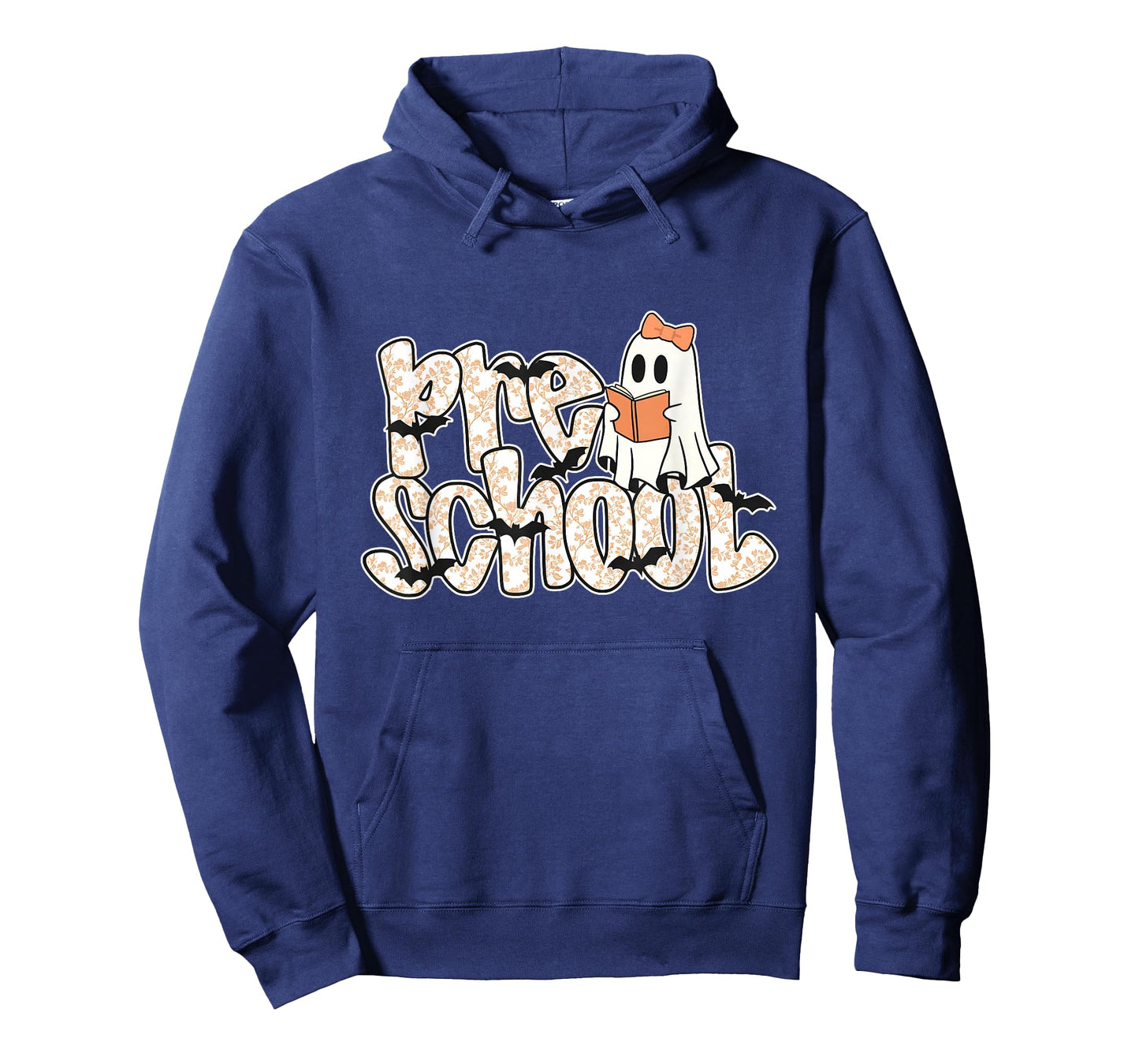 Preschool Teacher Halloween Ghost Teacher Reading Book Women T-Shirt