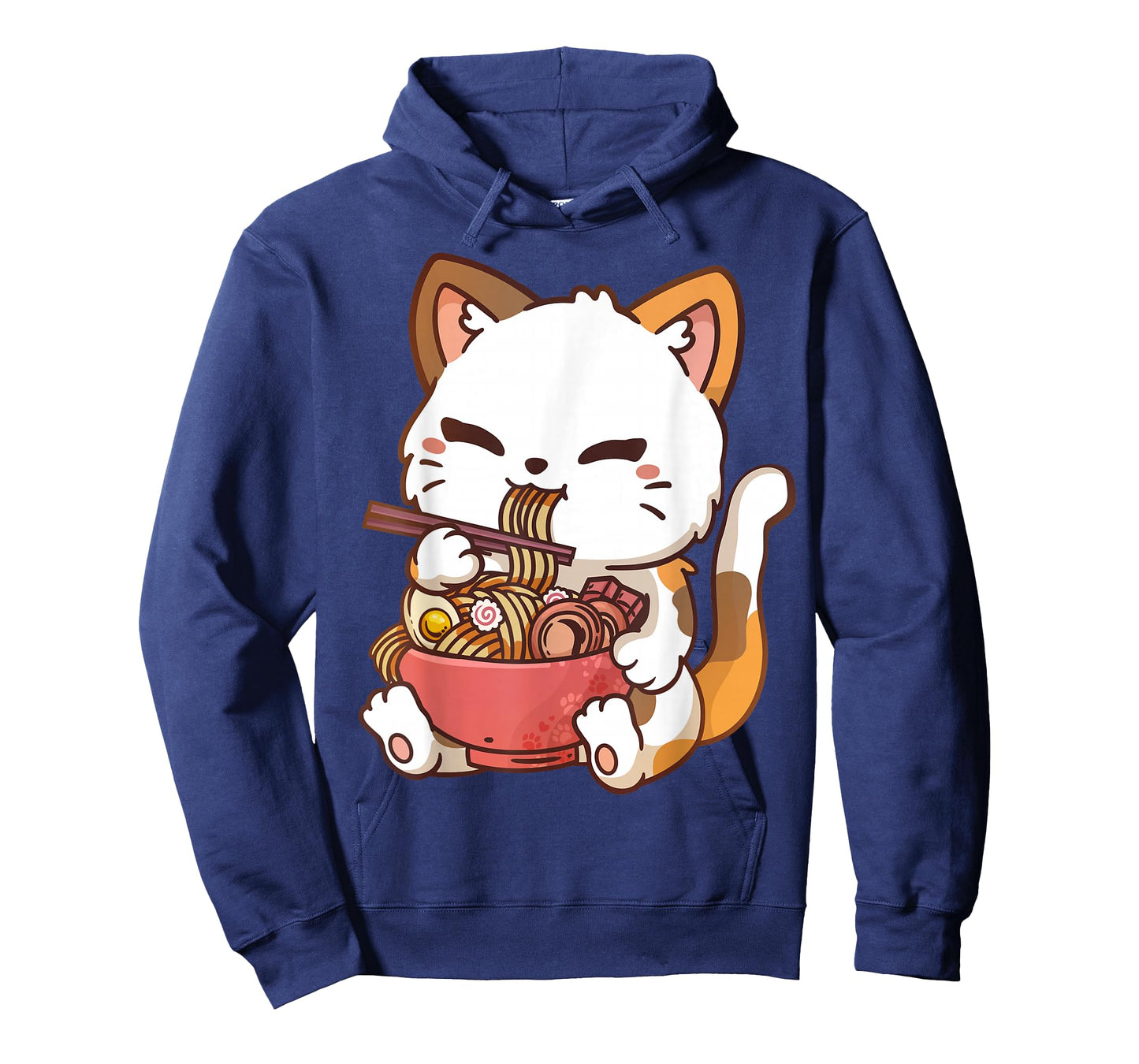 Ramen Cat Anime Kawaii Cat Eating Ramen T-Shirt