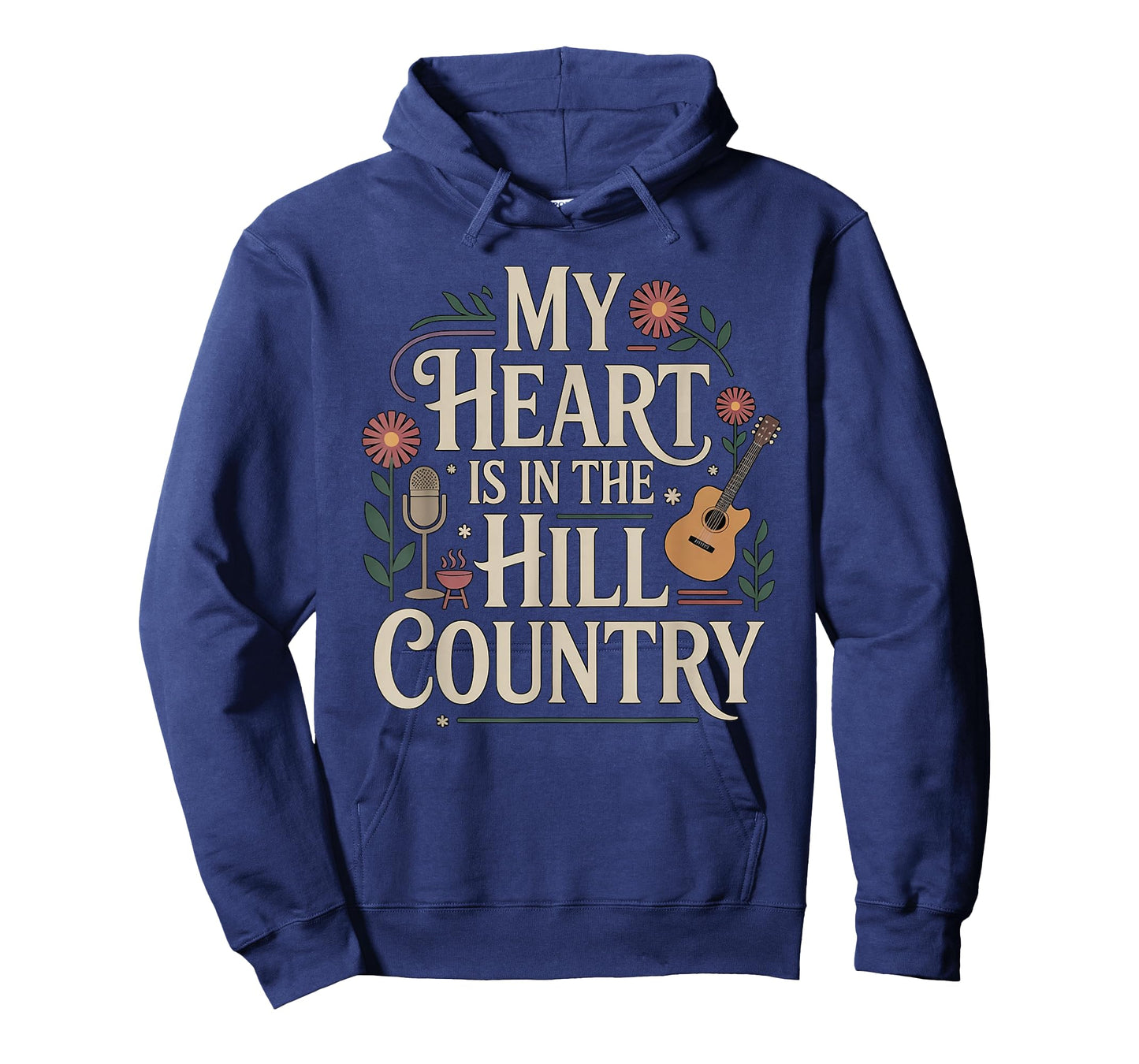 My Heart Is In The Hill Country Texas Hill Country Music T-Shirt