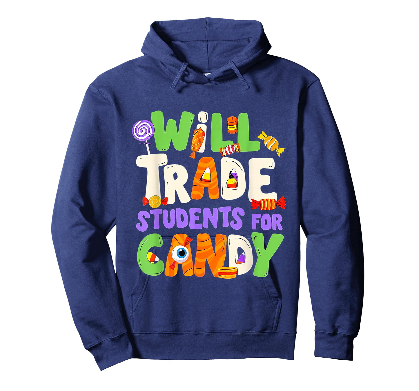 Will Trade Students for Candy Teacher Cute Halloween Costume T-Shirt