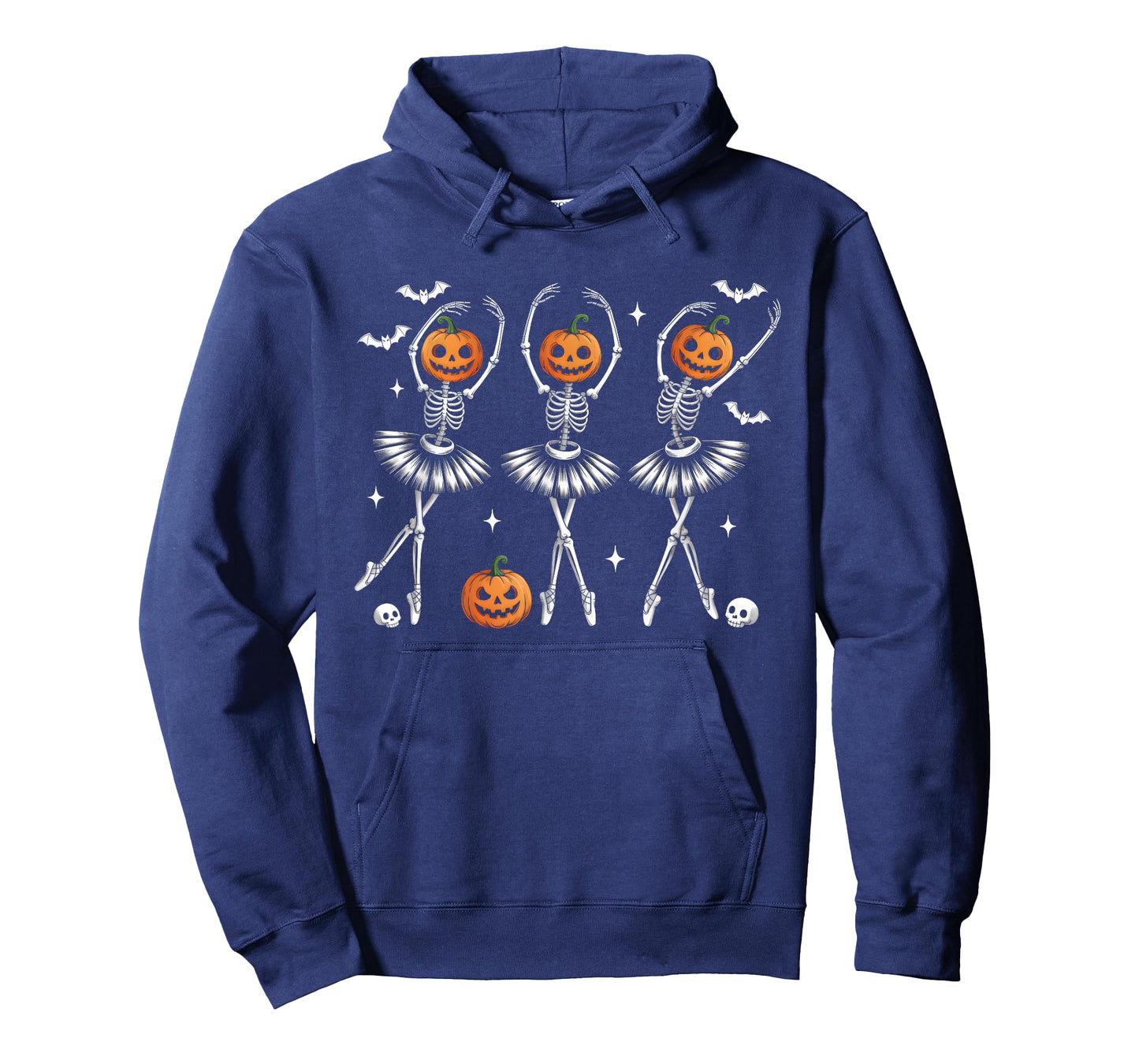 Ballet Halloween Jack O Lantern Pumpkin Skeleton Girls Women T-Shirt