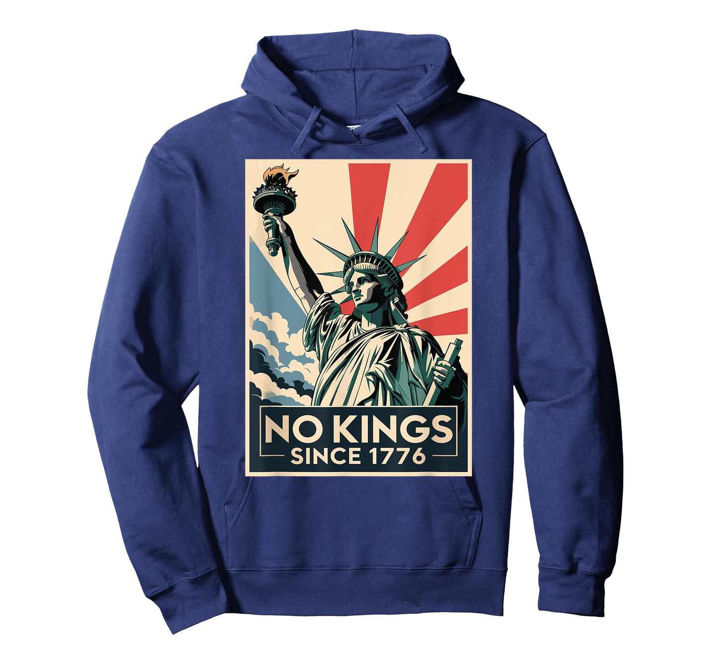 No Kings in America Since 1776 Statue of Liberty Vintage T-Shirt