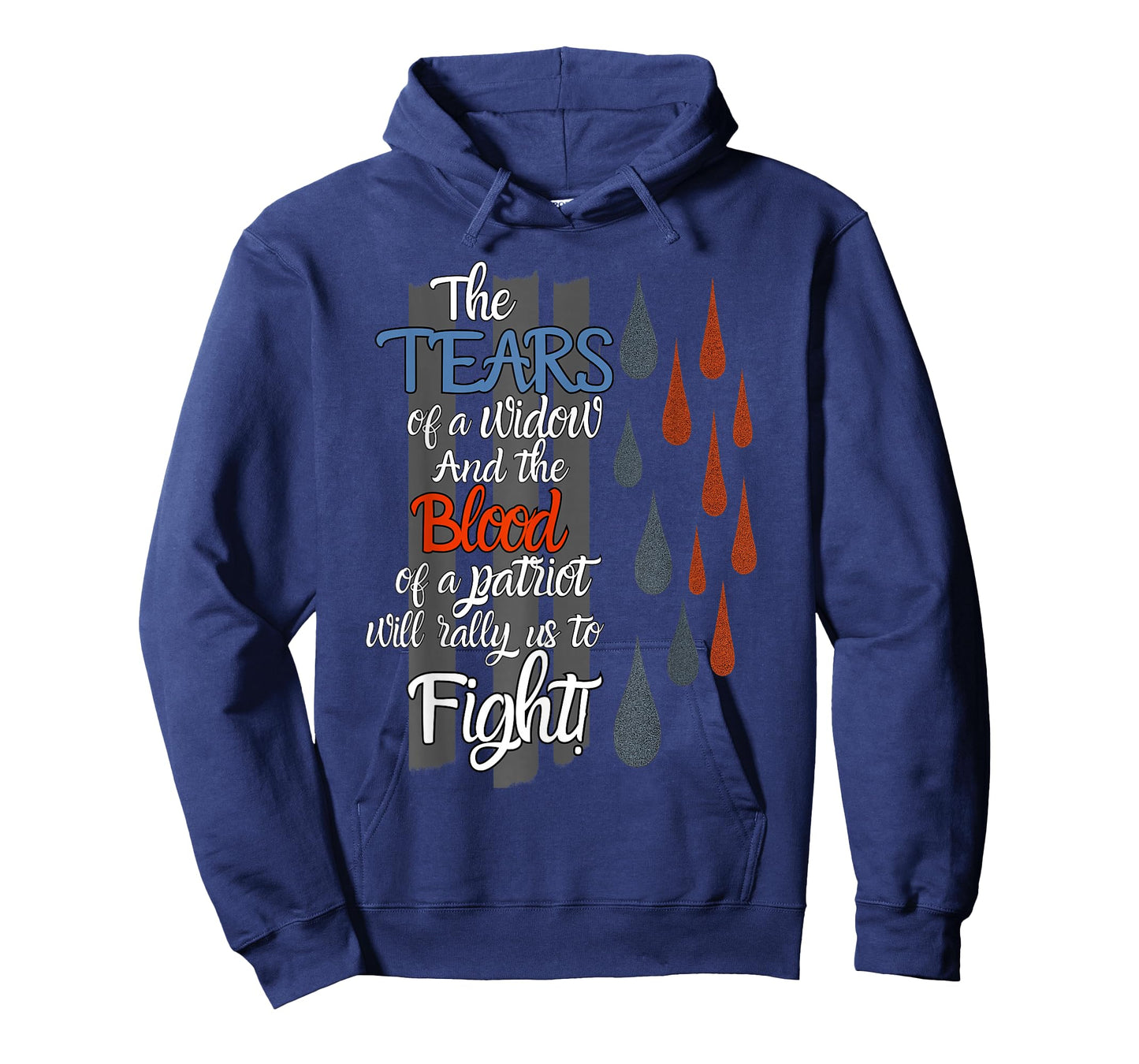 Tears of a Widow Blood of a Patriot Memorial Tribute T-Shirt