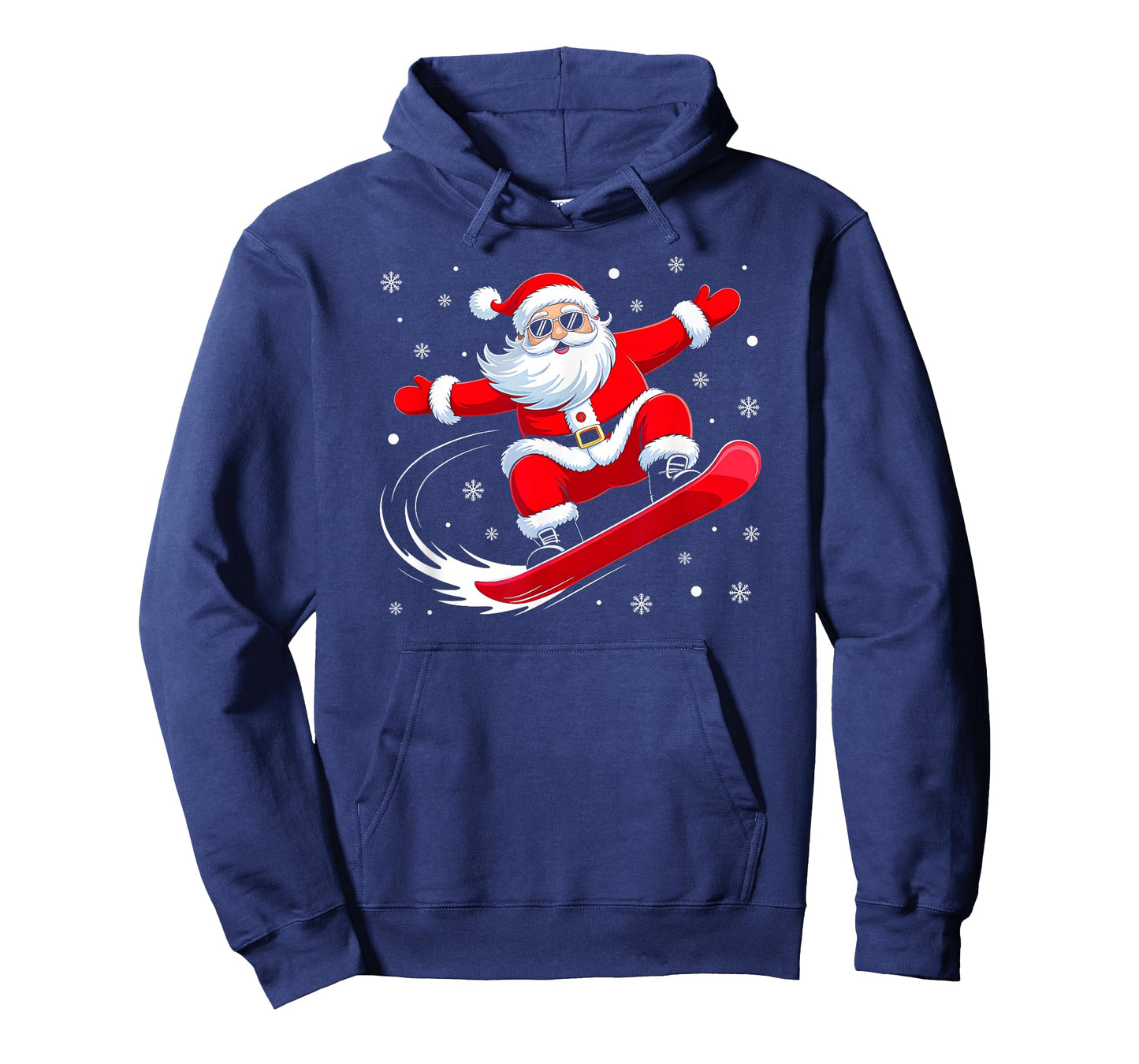 Santa Snowboarding Christmas Sports Design for Men Boys T-Shirt