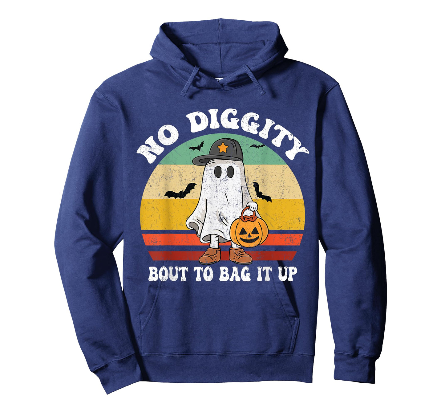 No Diggity Bout To Bag It Up Cute Ghost Halloween T-Shirt