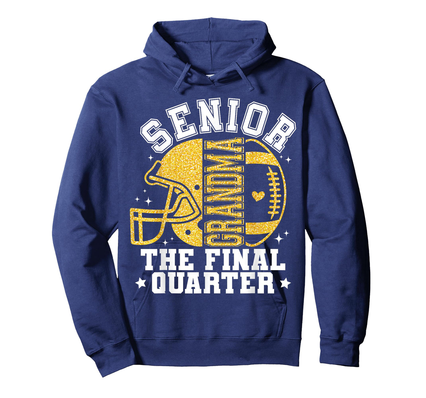 Cute Senior Football Grandma The Final Quarter 2026 Game Day T-Shirt
