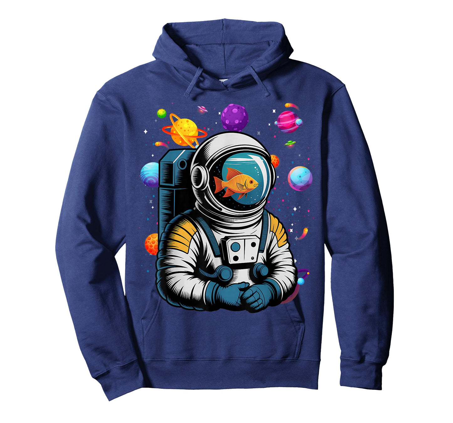 Astronaut Fishbowl Helmet Goldfish Spaceman Suit UFO Alien T-Shirt