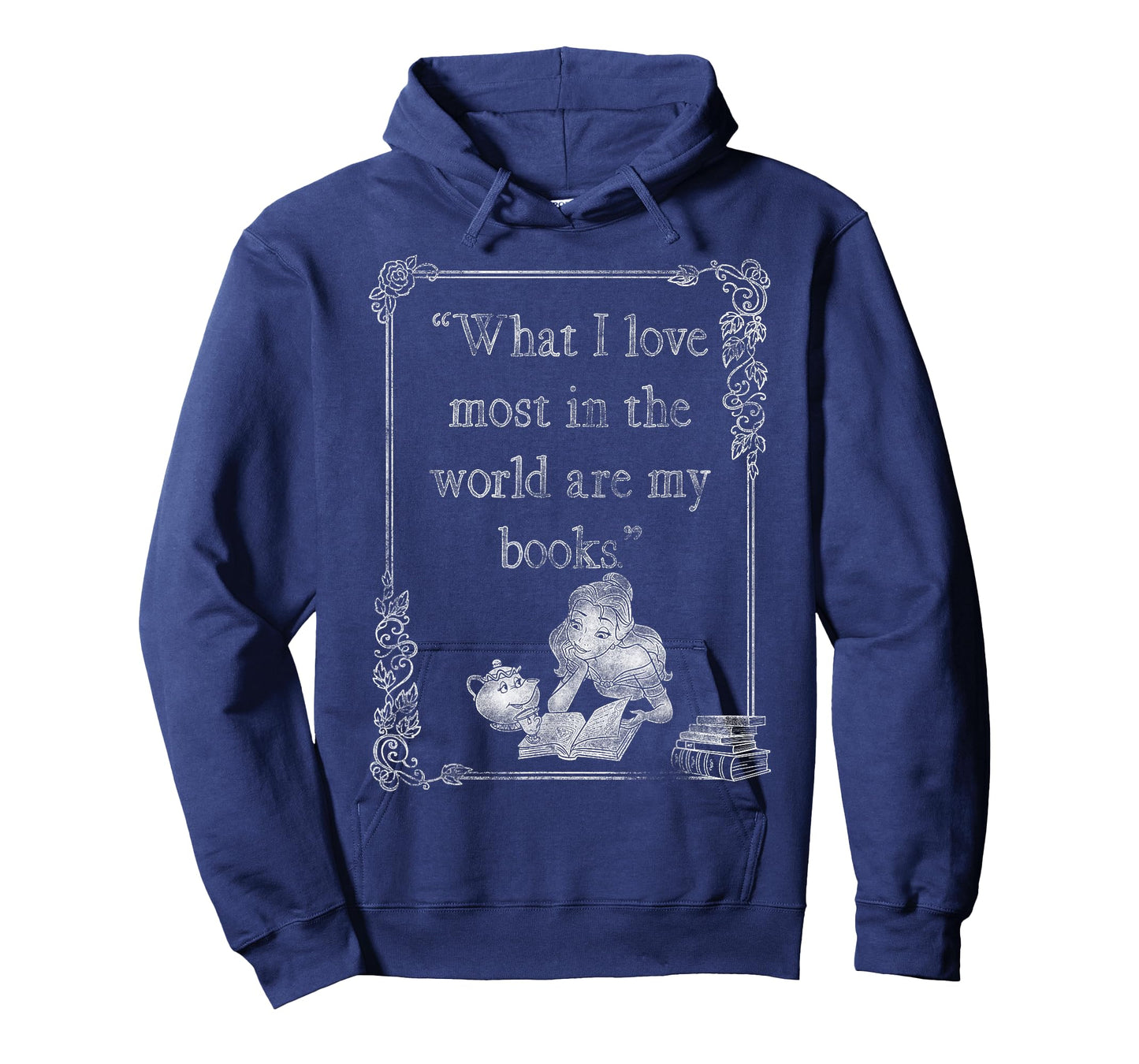 Disney Beauty and the Beast Belle Books I Love Most Quote T-Shirt