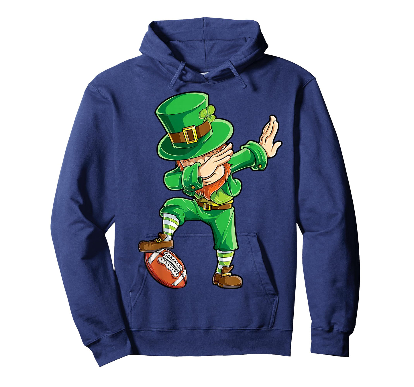Dabbing Leprechaun Football St Patricks Day Boys Men Sports T-Shirt