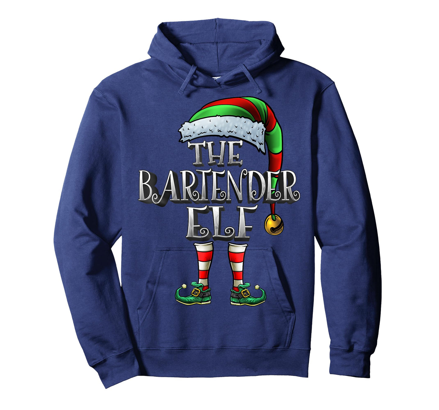 Bartender Elf Shirt Matching Family Bartender Christmas Elf T-Shirt