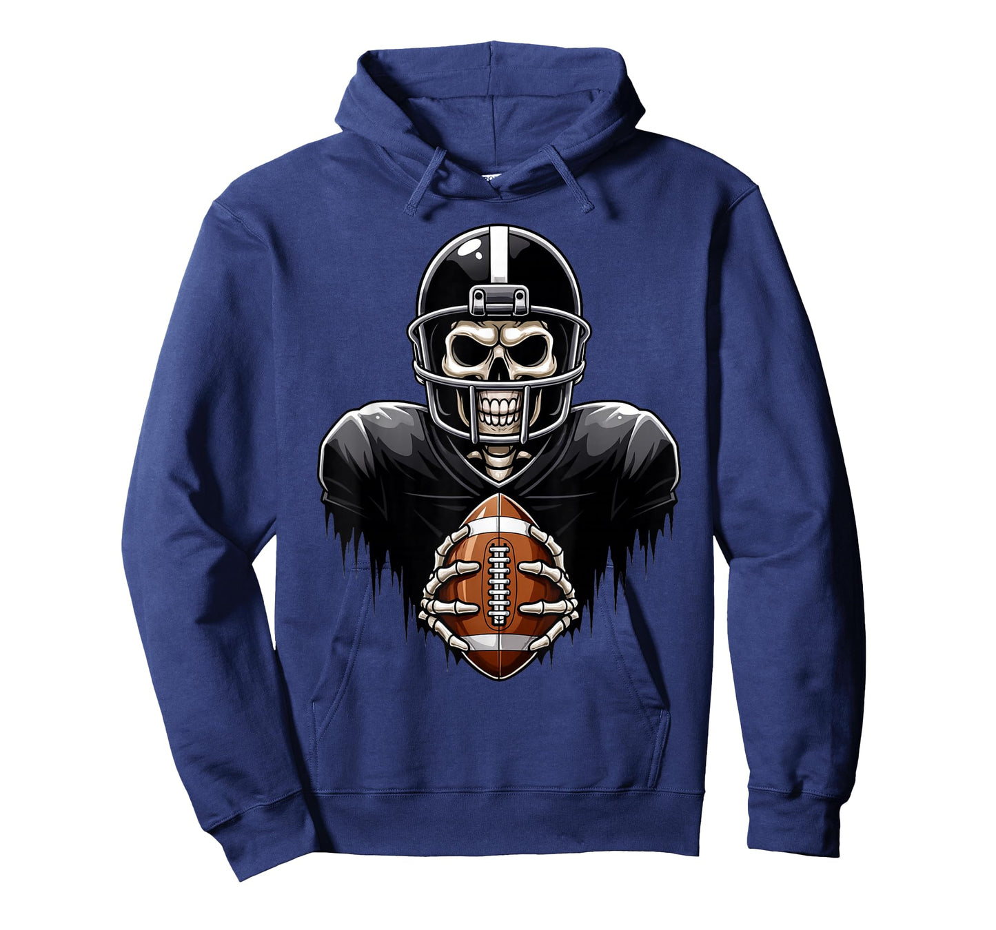 Skeleton Playing Football Player Halloween Costume Sports T-Shirt