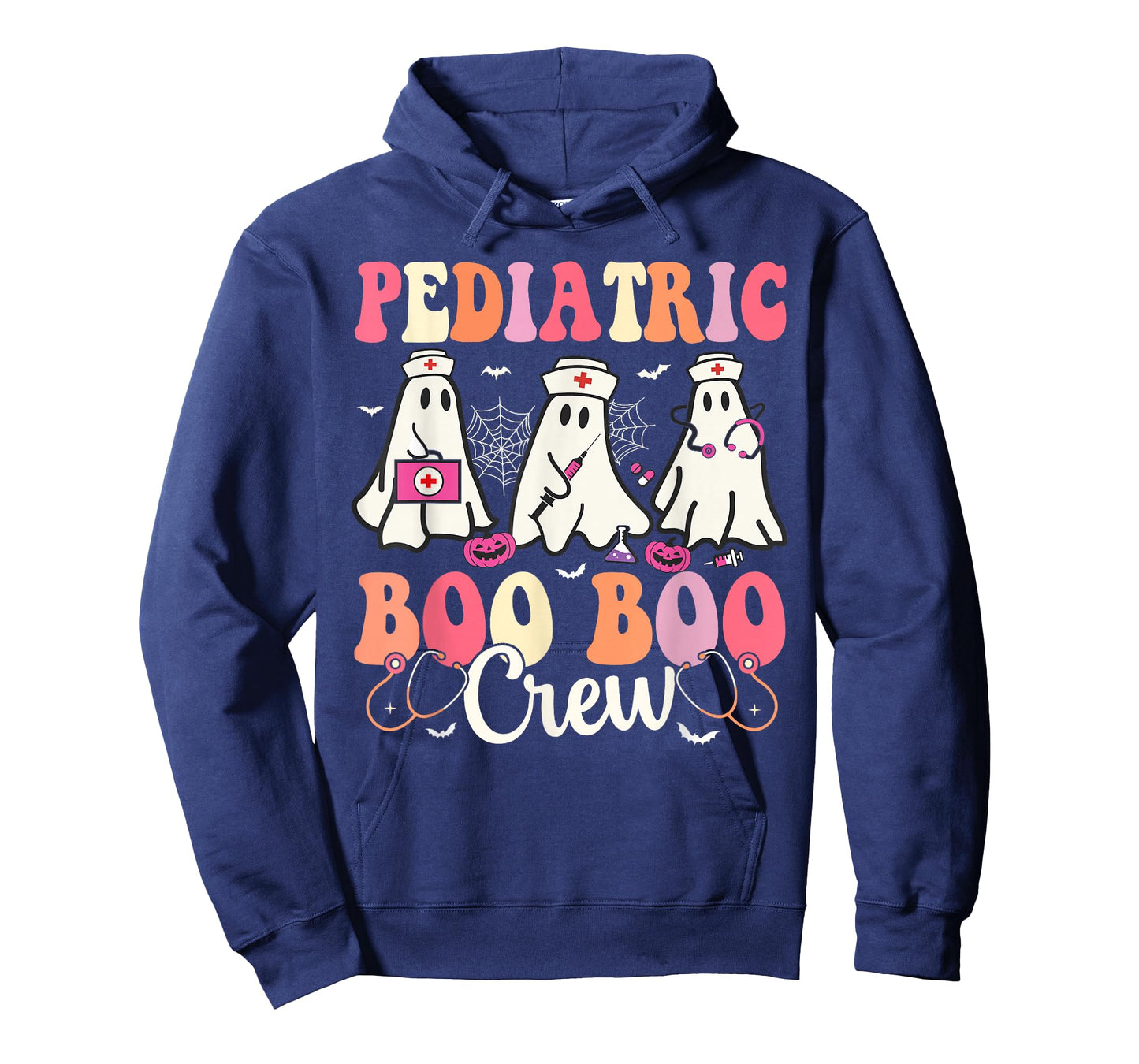 Pediatric Nurse Boo Boo Crew Ghost Nurse Halloween Costume T-Shirt