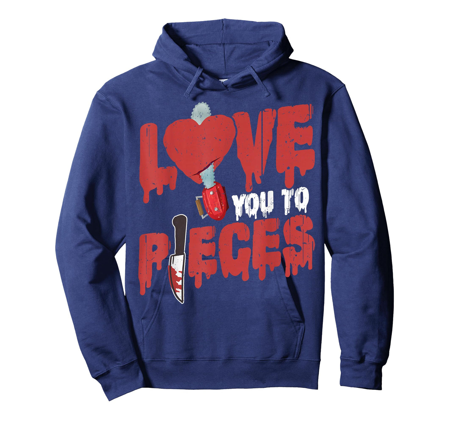 Scary Horror Movie Heart Chain Saw Love You To Pieces T-Shirt