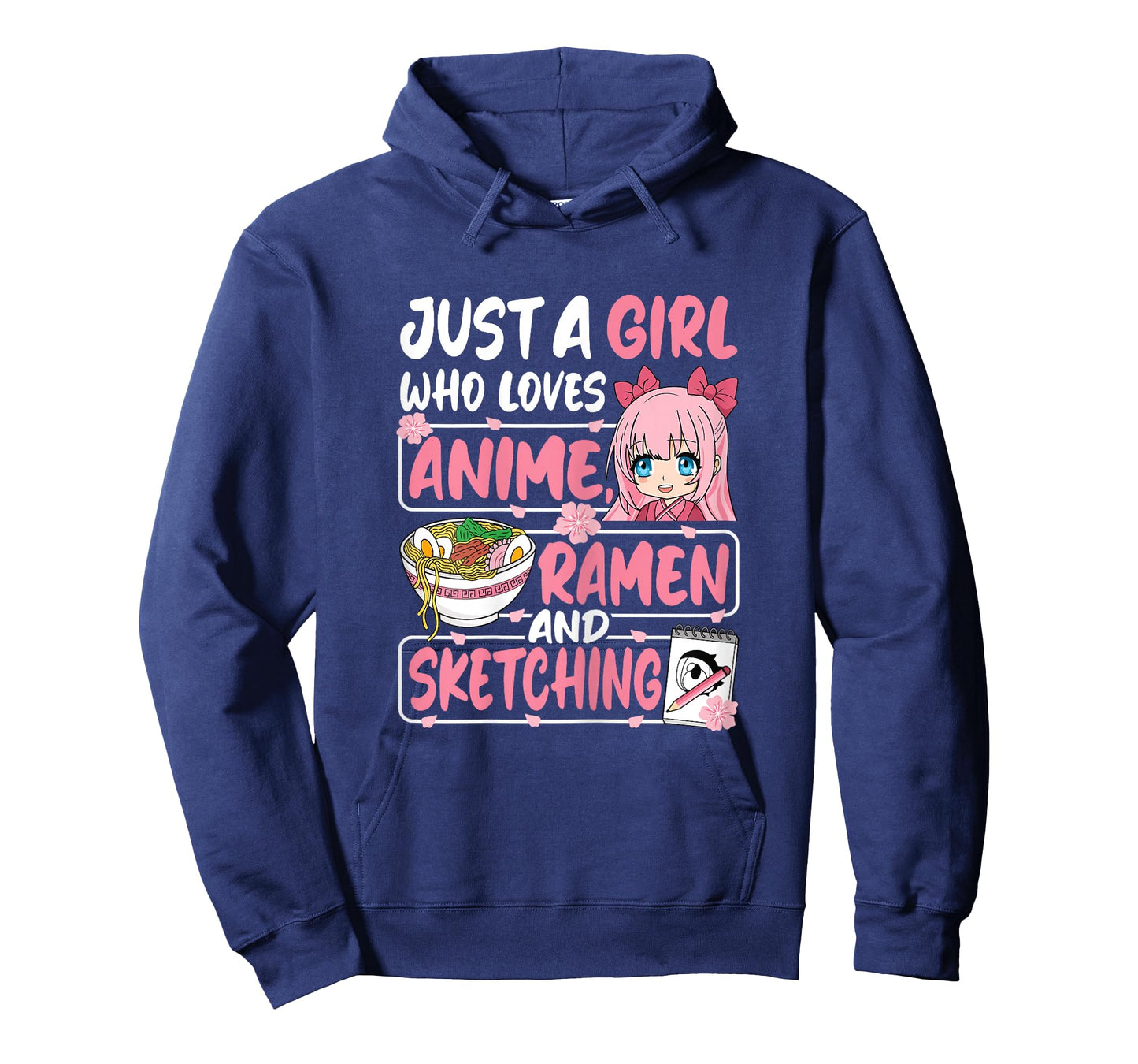 Just A Girl Who Loves Anime Ramen and Sketching Japan Women T-Shirt