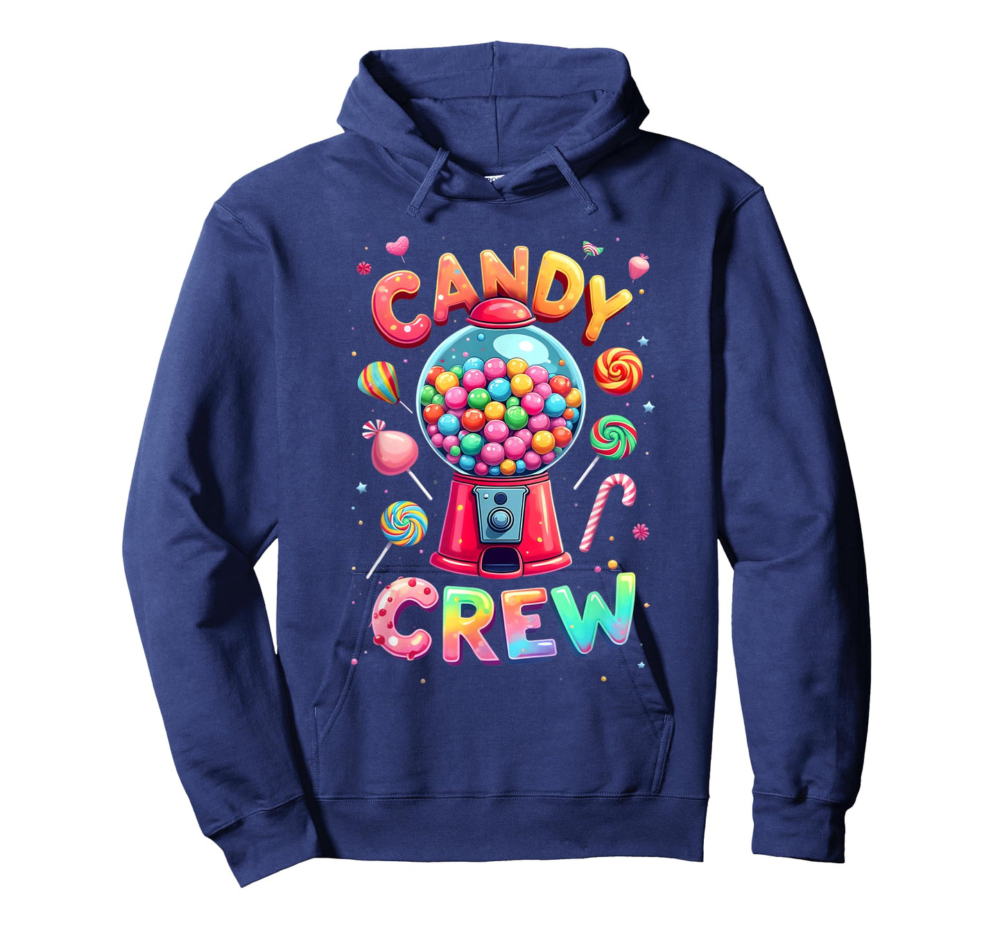 Funny Candy crew Women & Teens Retro Colorful Candy Squad T-Shirt