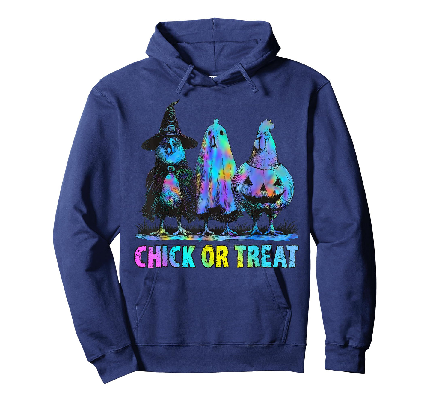 Chick Or Treat Halloween Witch Spooky Chicken T-Shirt