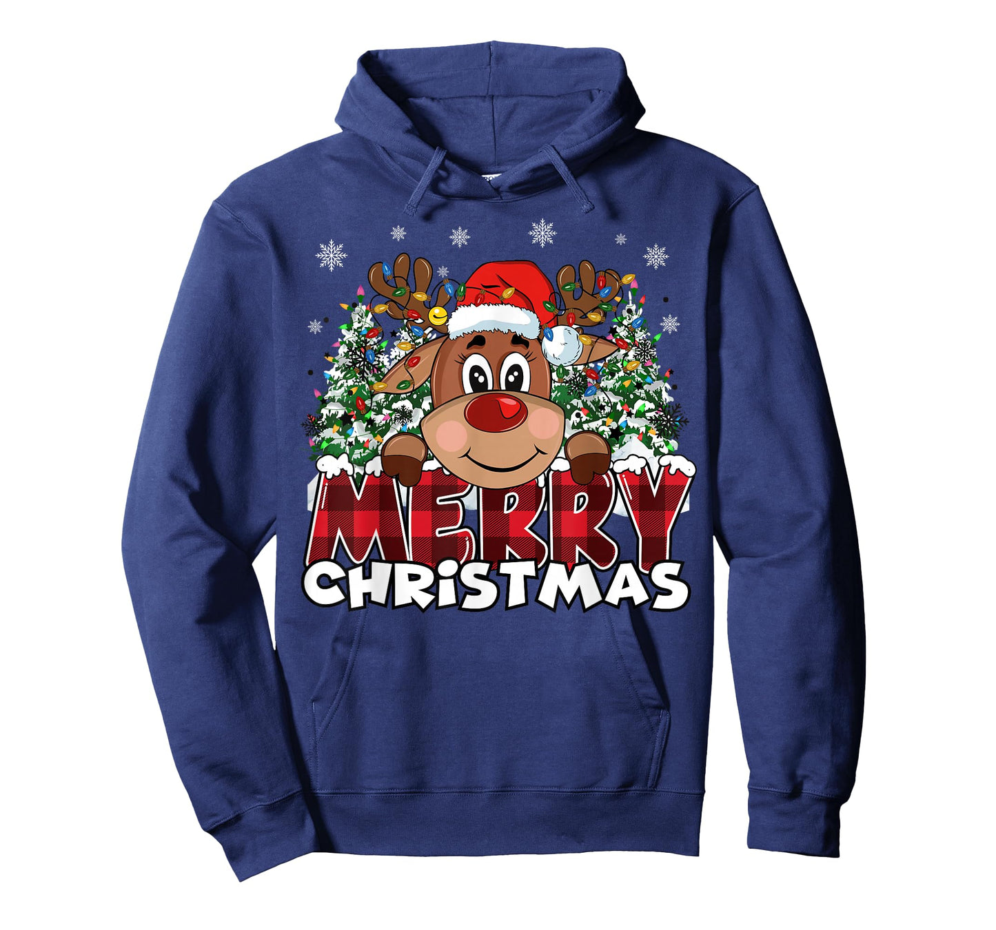 Funny Reindeer Xmas Men Women Family Merry Christmas T-Shirt