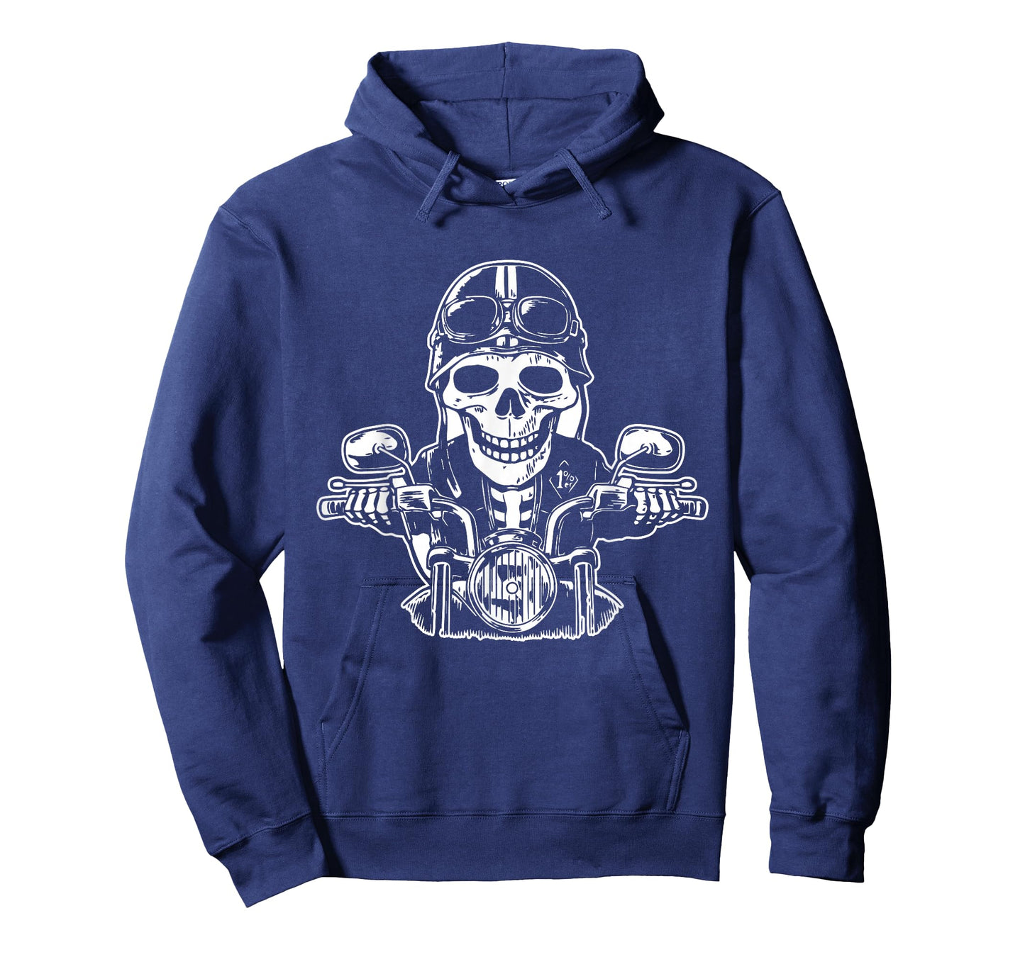 Skeleton Biker Lazy Halloween Costume Cool Motorcycle Skull T-Shirt