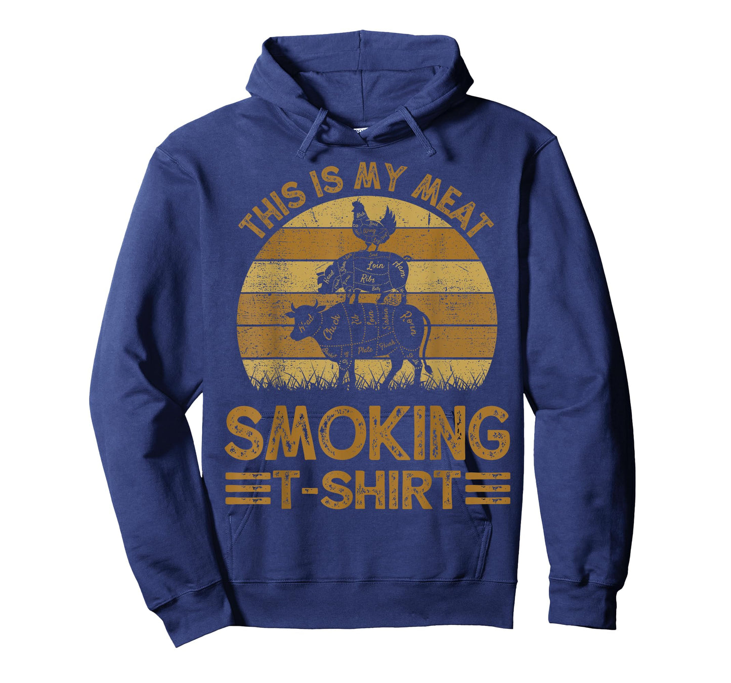 Funny This is My Meat Smoking T-Shirt BBQ Dad Barbeque Gift T-Shirt