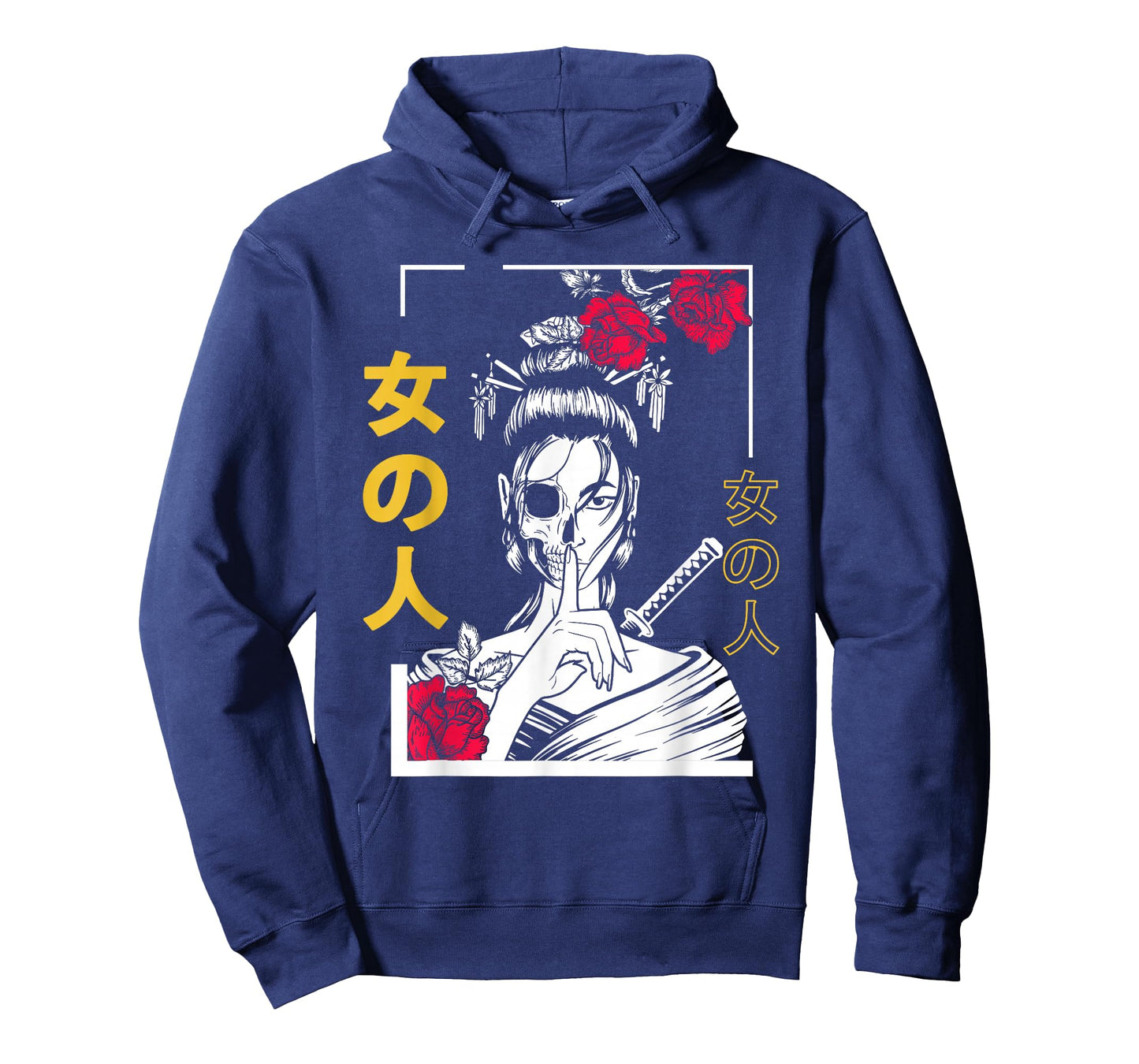 Japanese Samurai Floral Warrior Geisha Woman Tokyo Anime T-Shirt