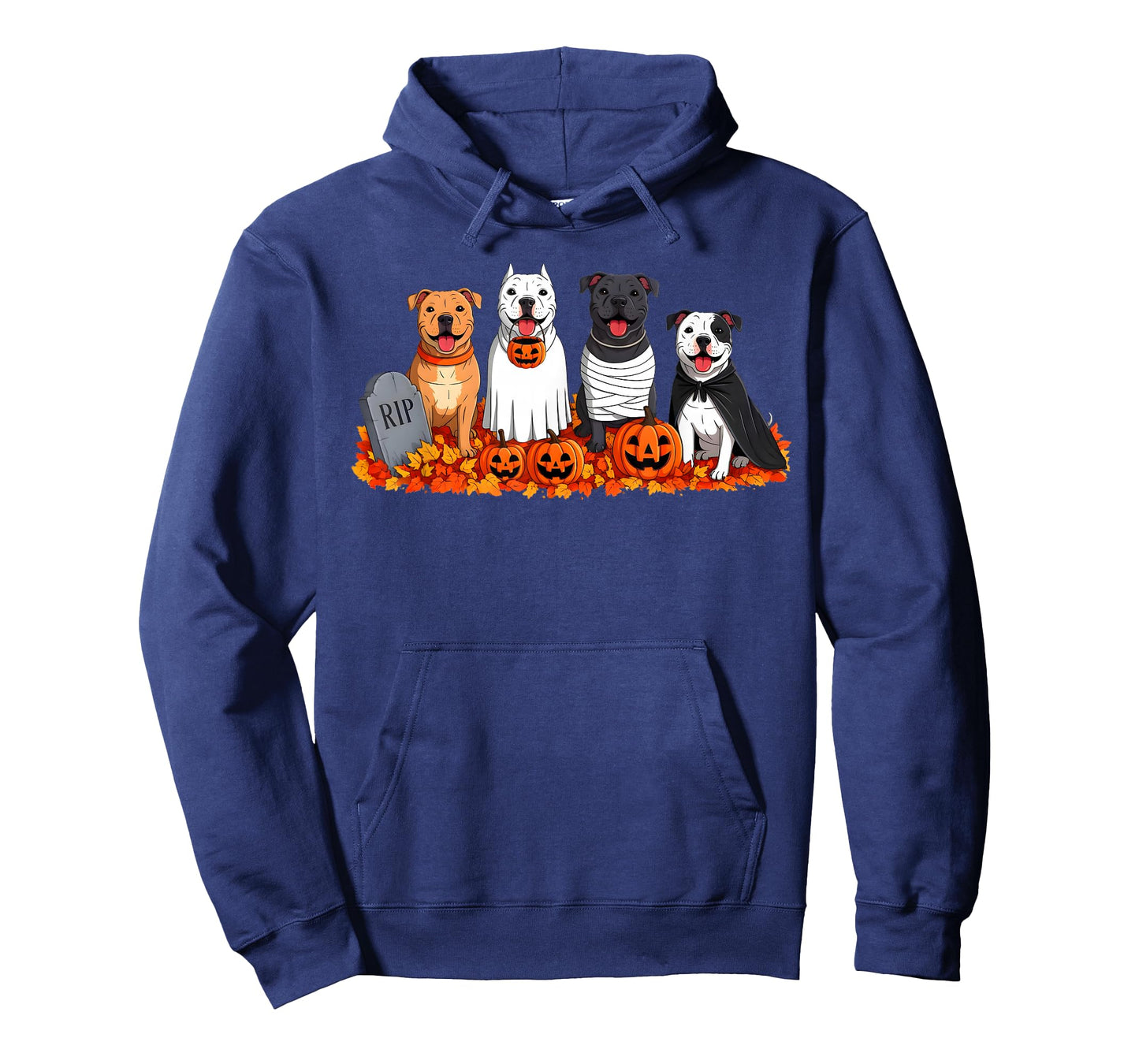 Halloween Costume Pitbull Dog Lover Ghost Pumpkin Mummy T-Shirt