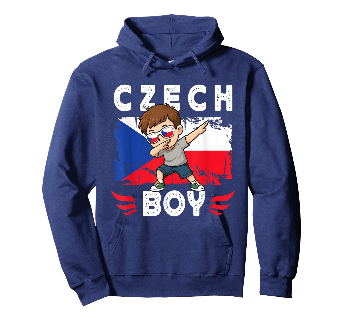 Proud Czech Boy Dab Pose Czech Son Guy Czech Republic Flag T-Shirt