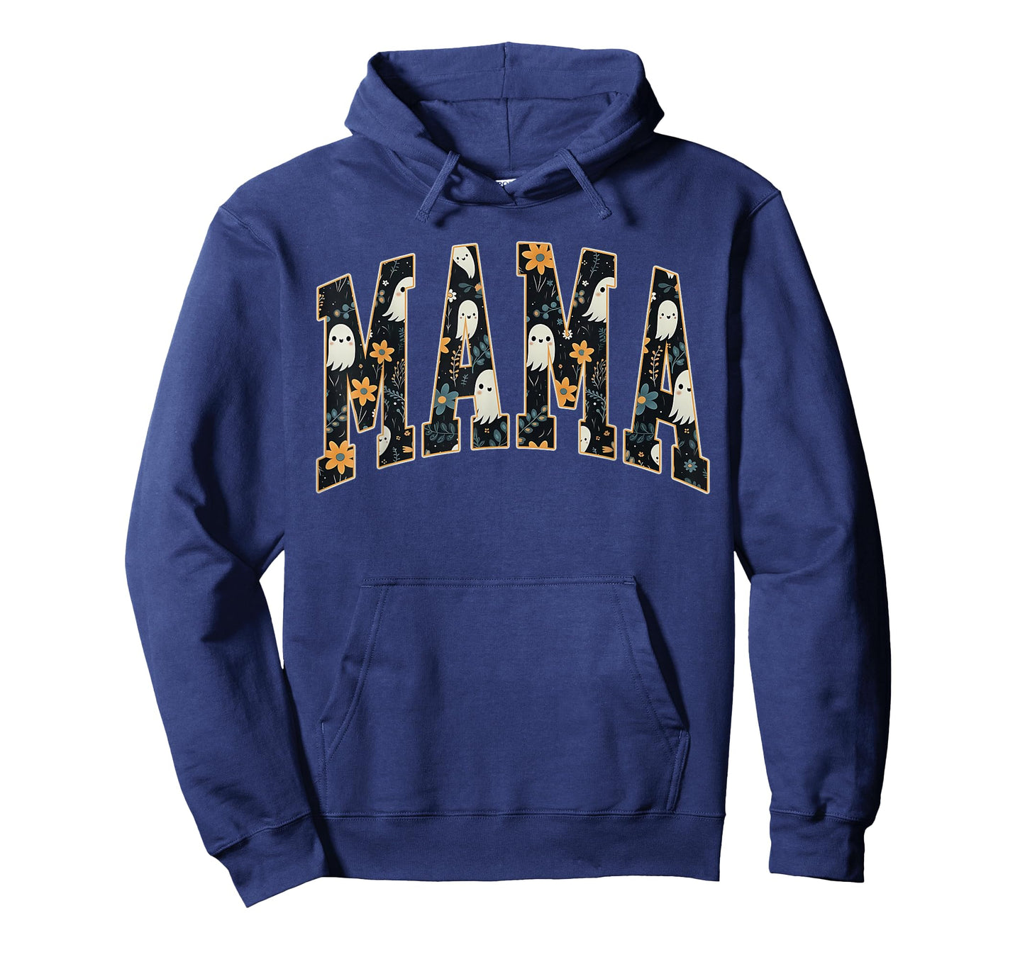 Cute Spooky Mama Ghost Floral Halloween T-Shirt
