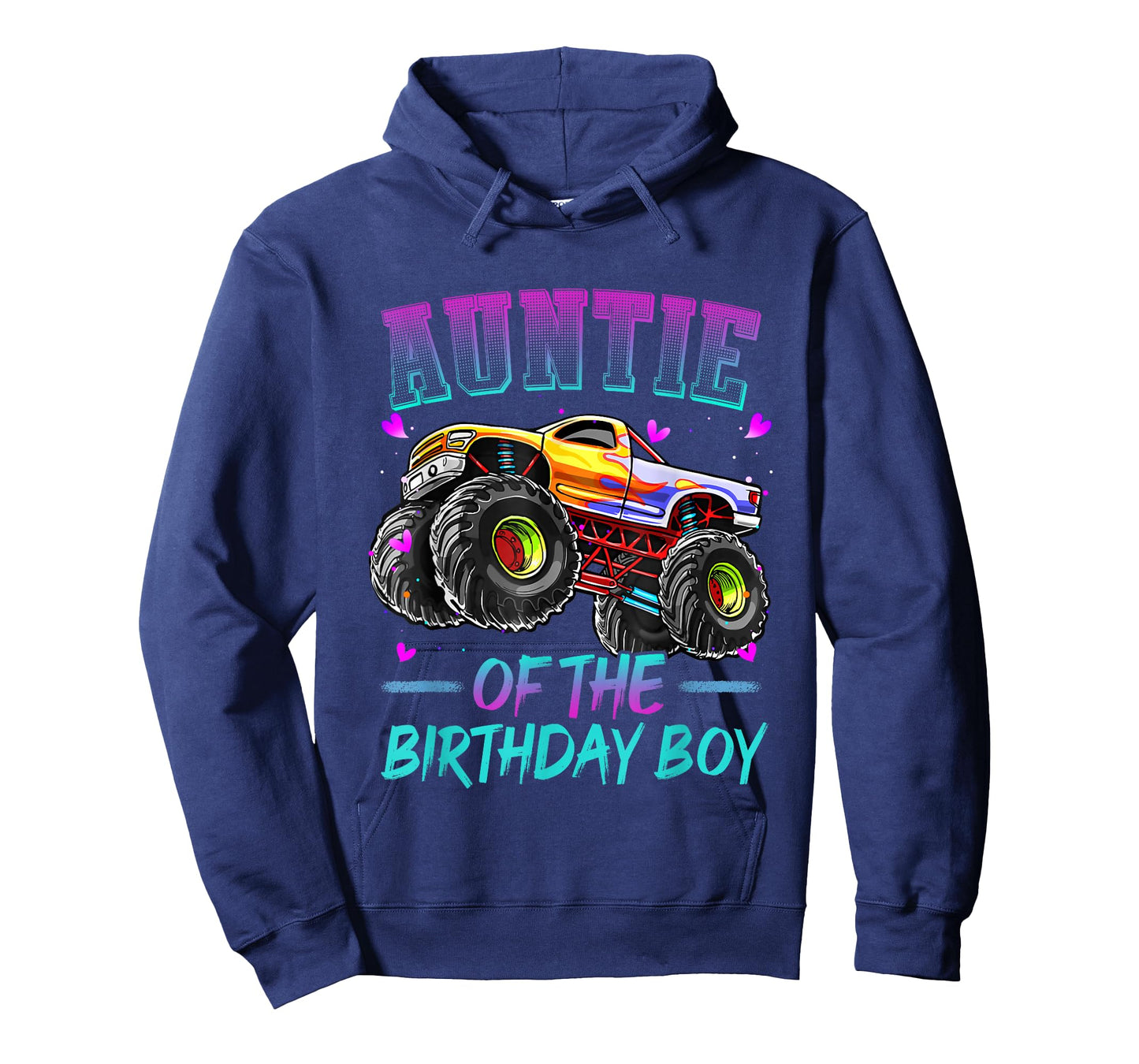 Auntie of the Birthday Boy Monster Truck Birthday T-Shirt