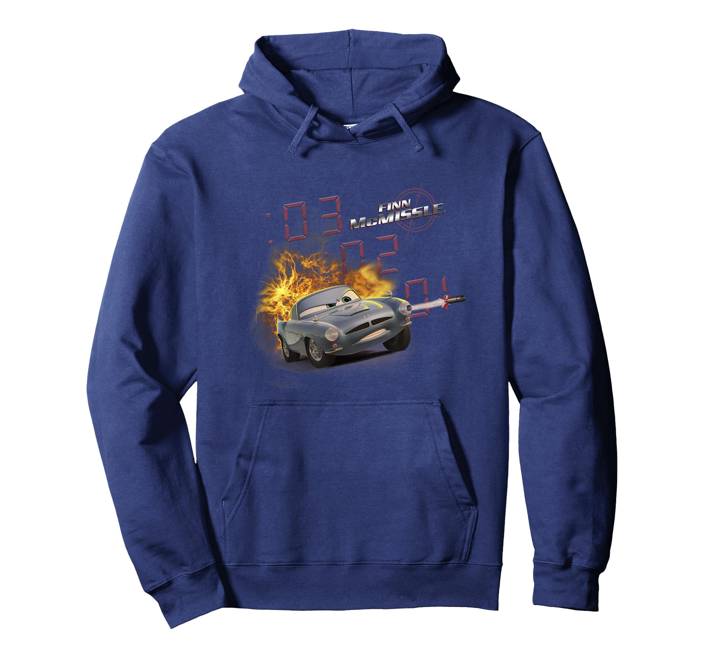 Disney Pixar Cars 2 Finn McMissile 03 02 01 Cool Explosion T-Shirt